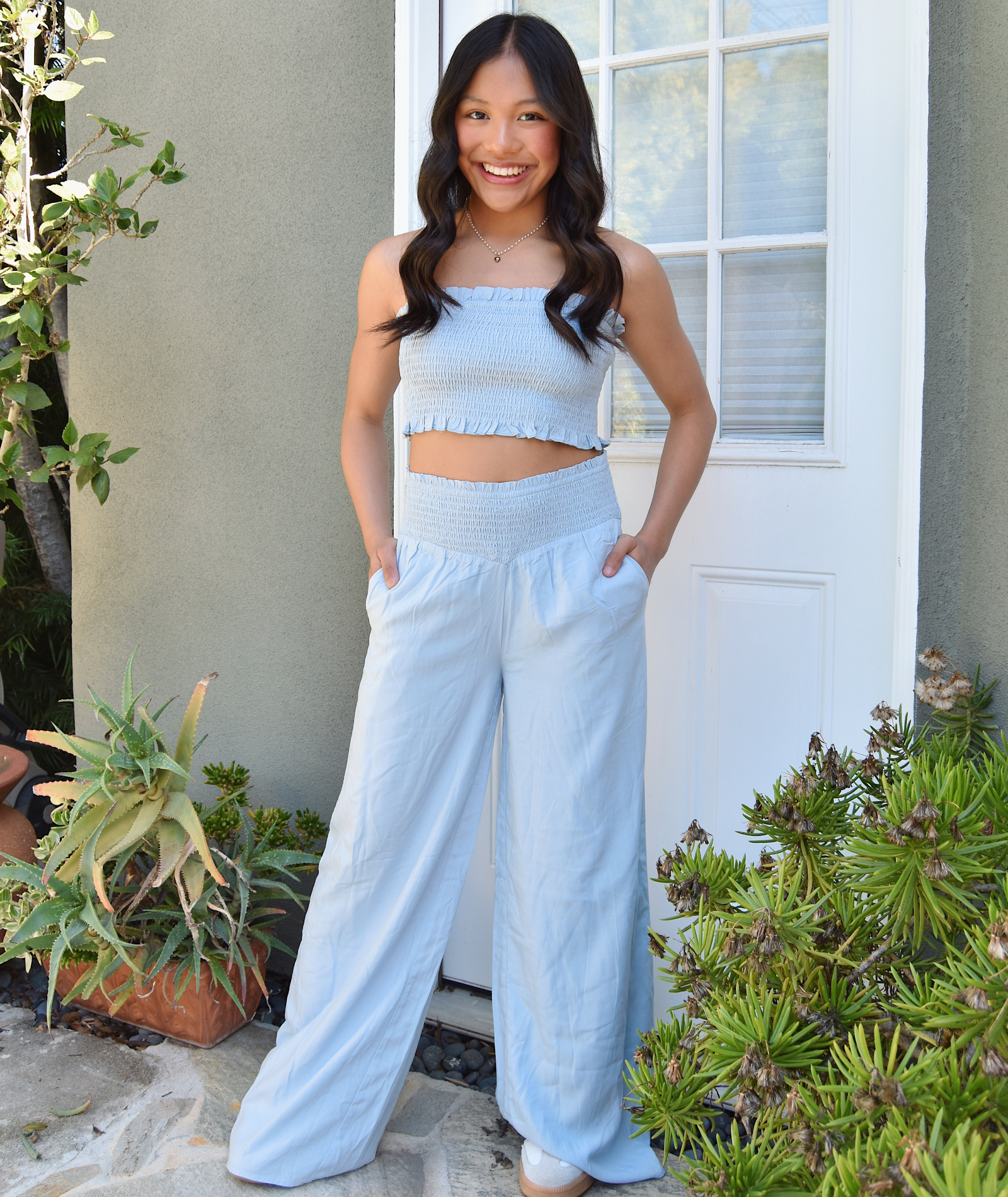 Katie J NYC Juniors Flora Pants Distressed/seasonal womens Katie J NYC