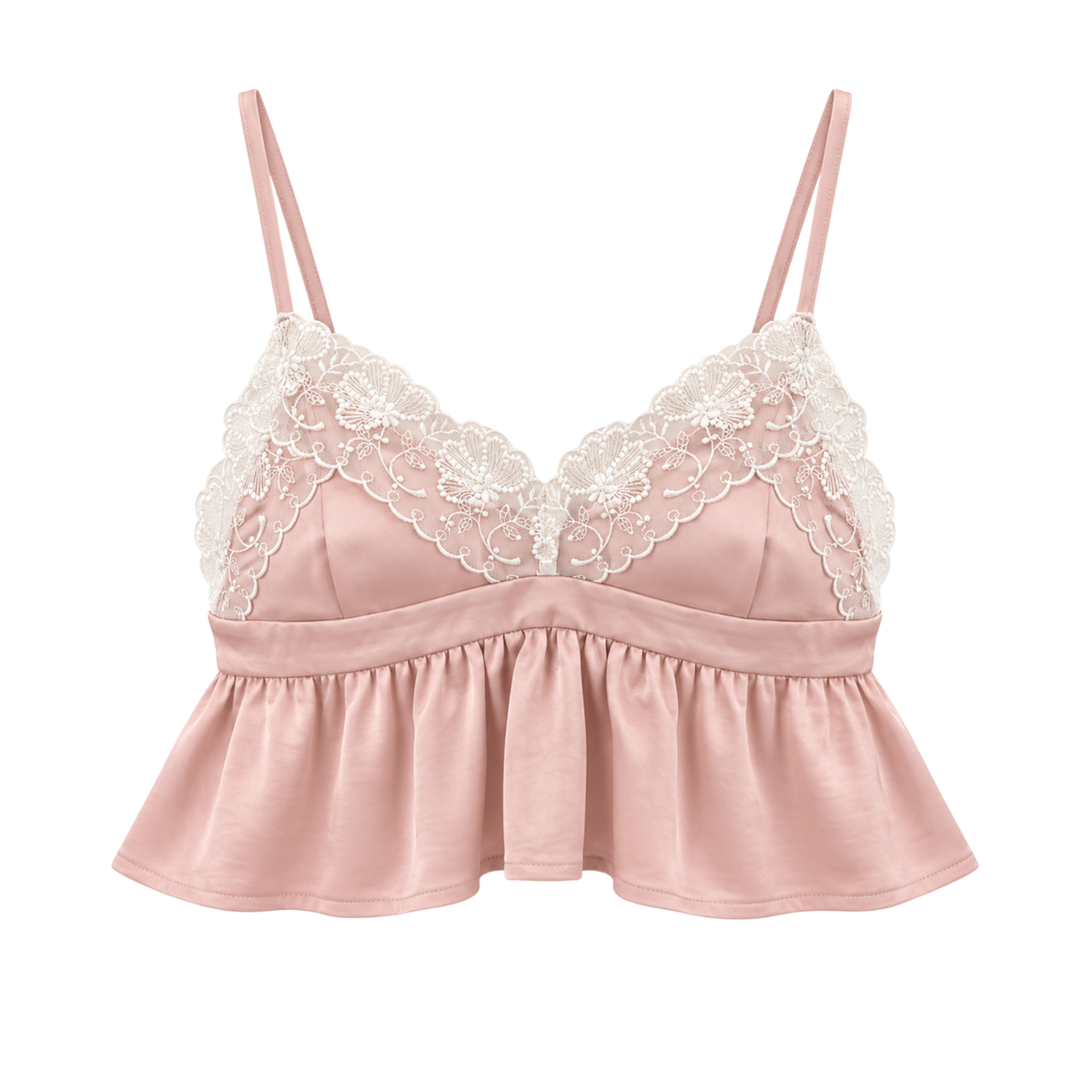 Katie J NYC Girls Renata Lace and Ruffle Top