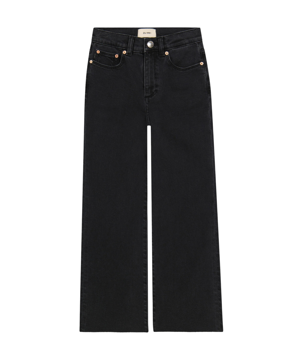 DL1961 Girls Lily Nightshade Wide Leg Jeans Girls Denim DL1961 Black Y/XS (6X)