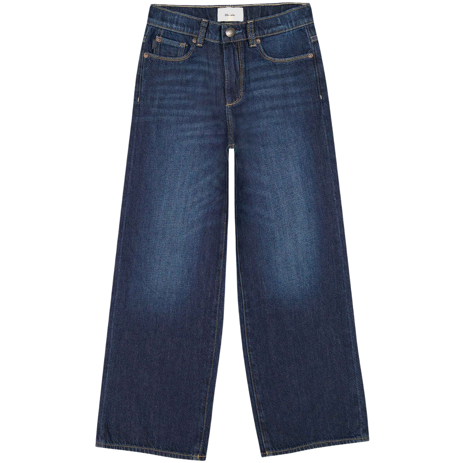 DL1961 Girls Lily Deep Water Aura Wide Leg Jeans Girls Denim DL1961 Denim Y/S (7/8)