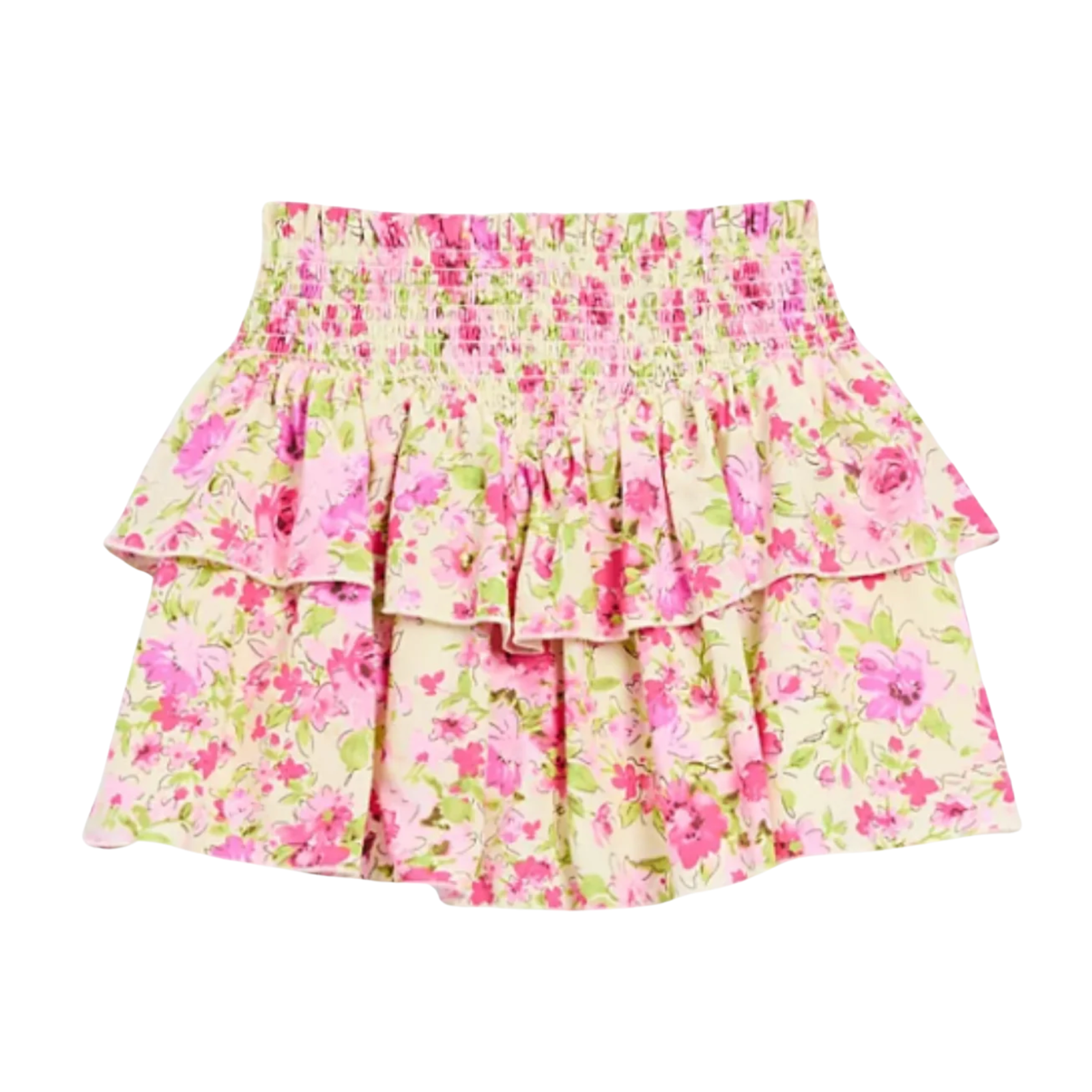 Katie J NYC Girls Vacay Floral Brooke Skirt Girls Casual Bottoms Katie J NYC Floral Y/S (7/8)