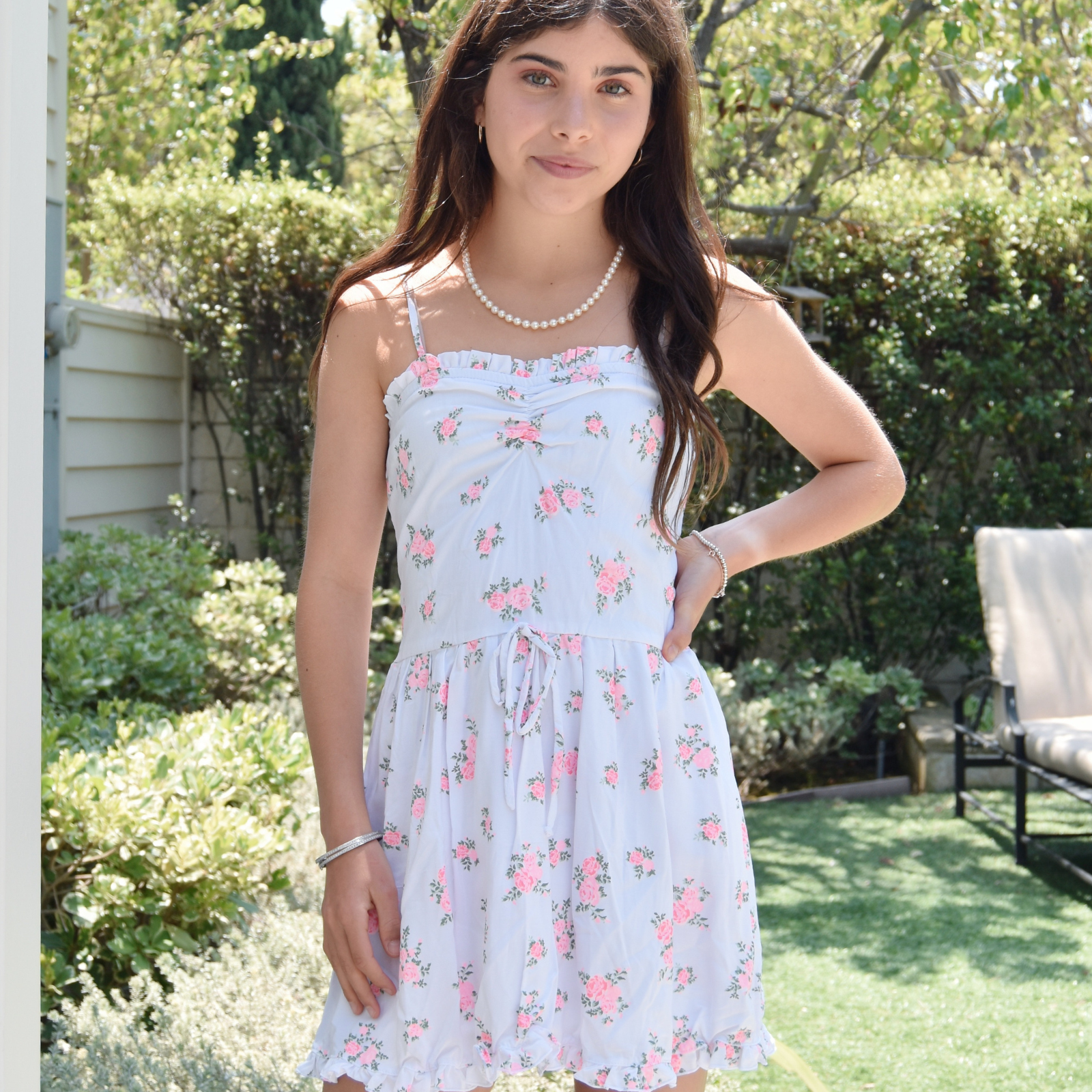FBZ Girls Rosalia Floral Dress Distressed/seasonal girls FBZ Flowers By Zoe Floral Y/S (7/8)