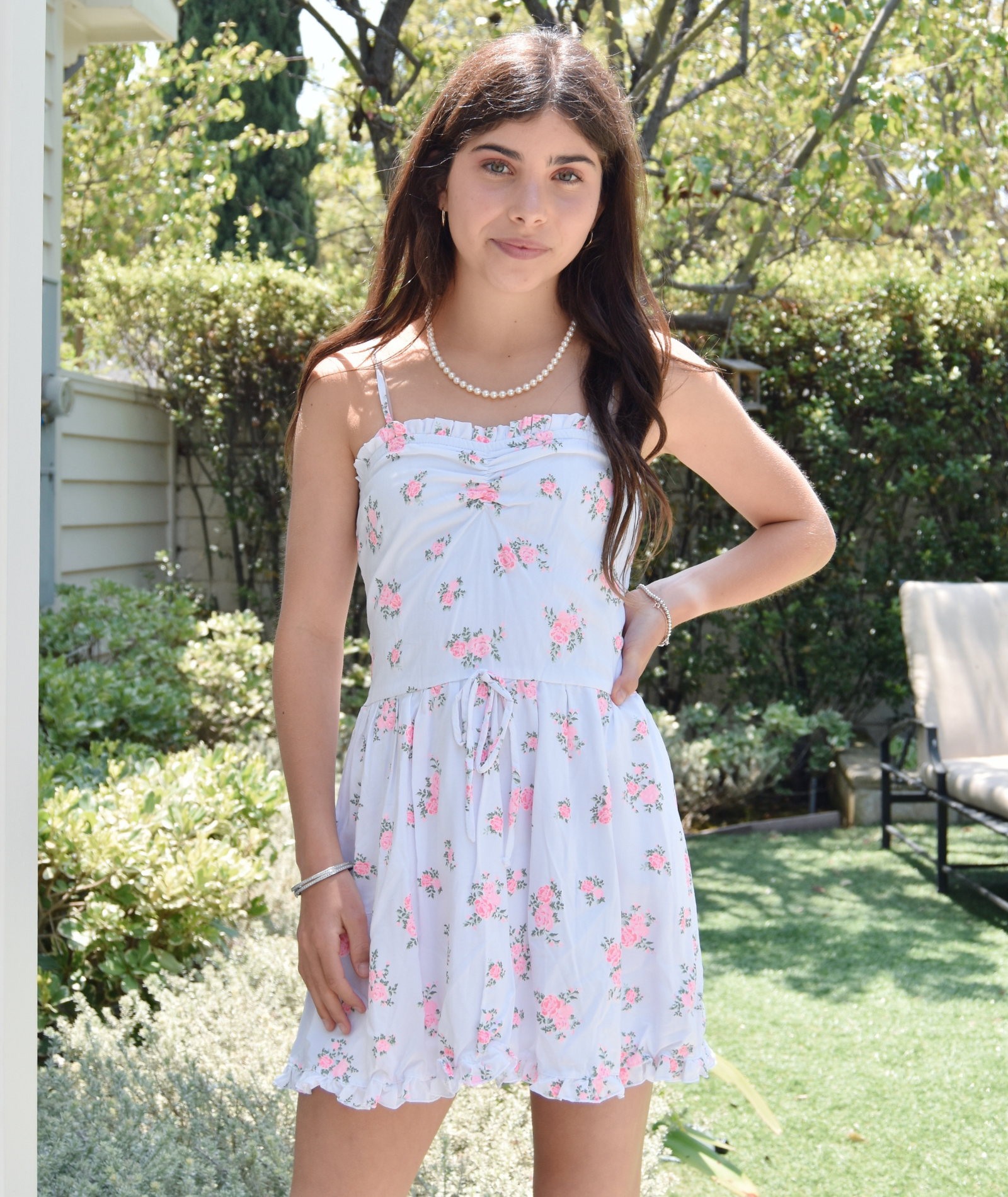 FBZ Girls Rosalia Floral Dress Distressed/seasonal girls FBZ Flowers By Zoe Floral Y/S (7/8)