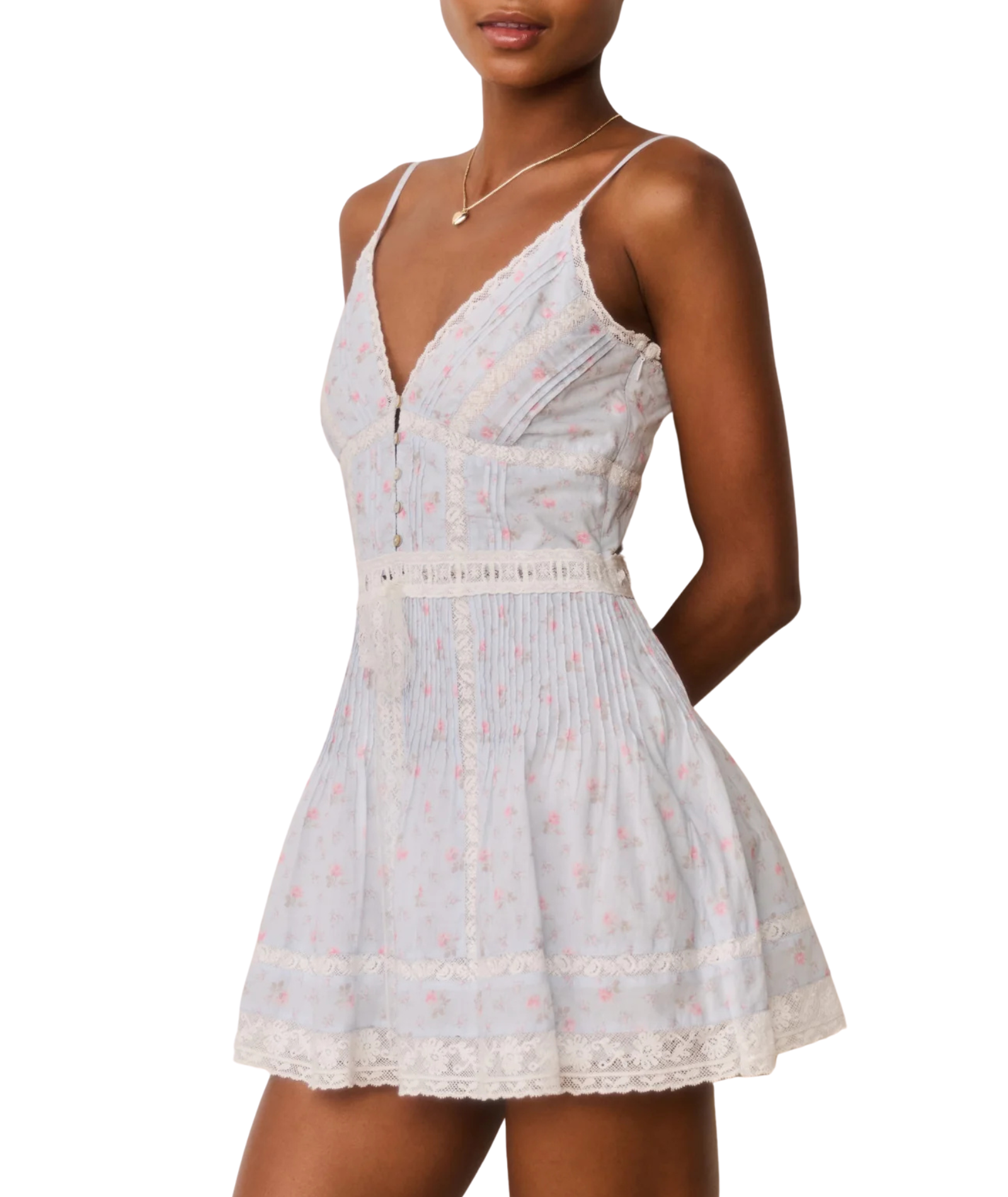 Love Shack Fancy Women Zirelle Dress Chapparal Blue Womens Casual Dresses Love Shack Fancy