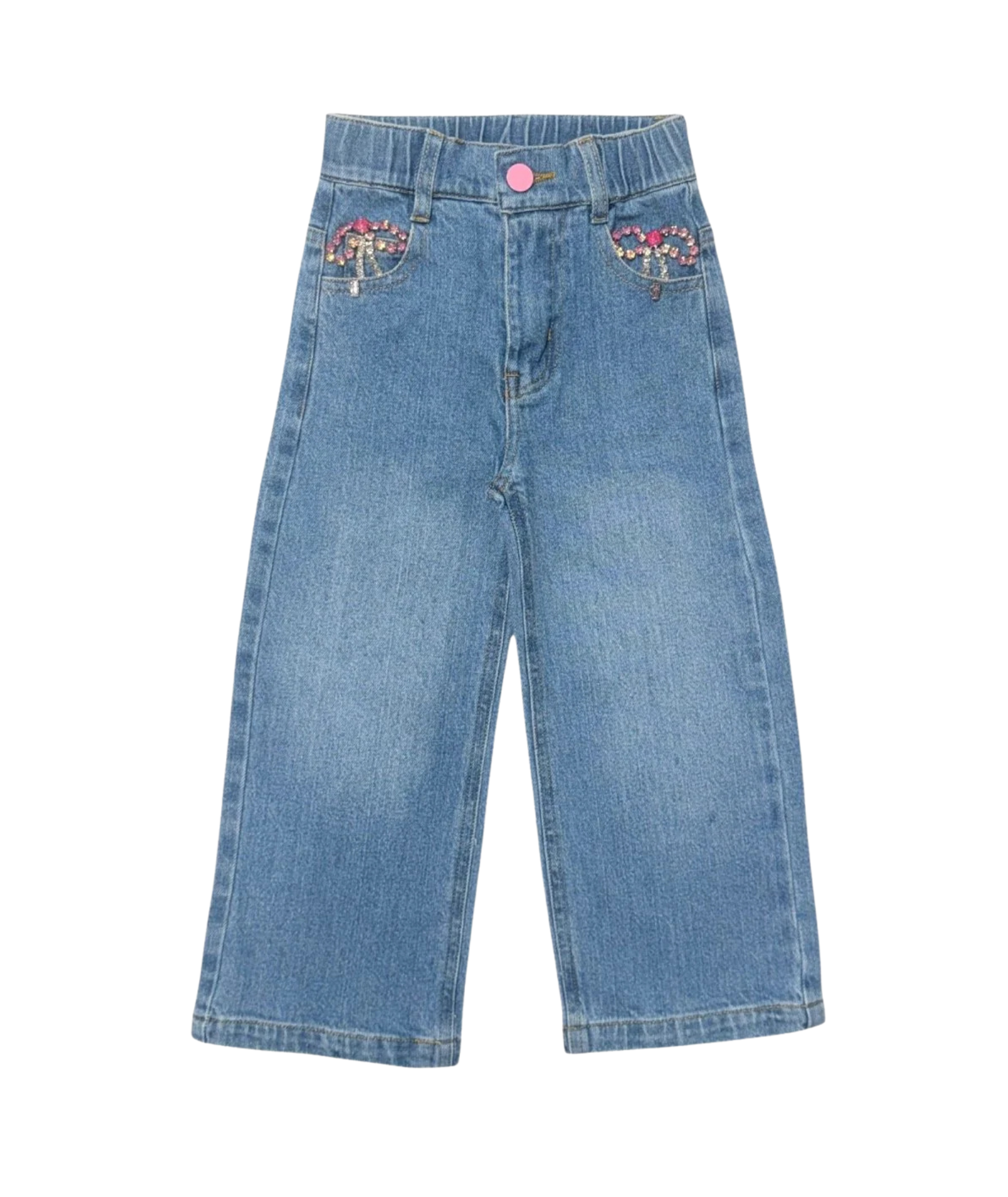Mini Dreamers Girls Hailey Bow Jeans Girls Denim Mini Dreamers