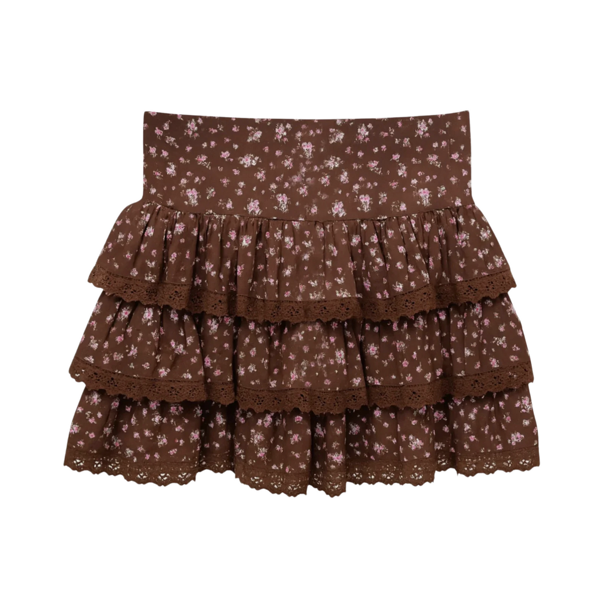 スカート Katie/DREAMY DUO skirt Katie J NYC Juniors Chocolate Floral Melody Skirt