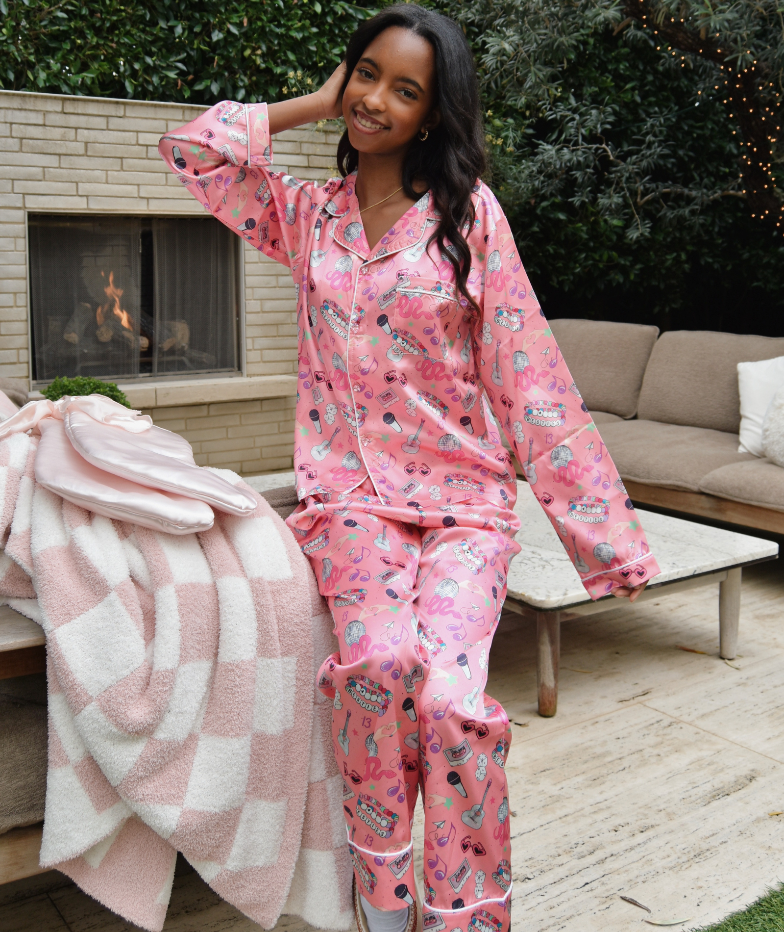 Mini Dreamers Girls Tay Tay Showgirl Silky Set Accessories Mini Dreamers