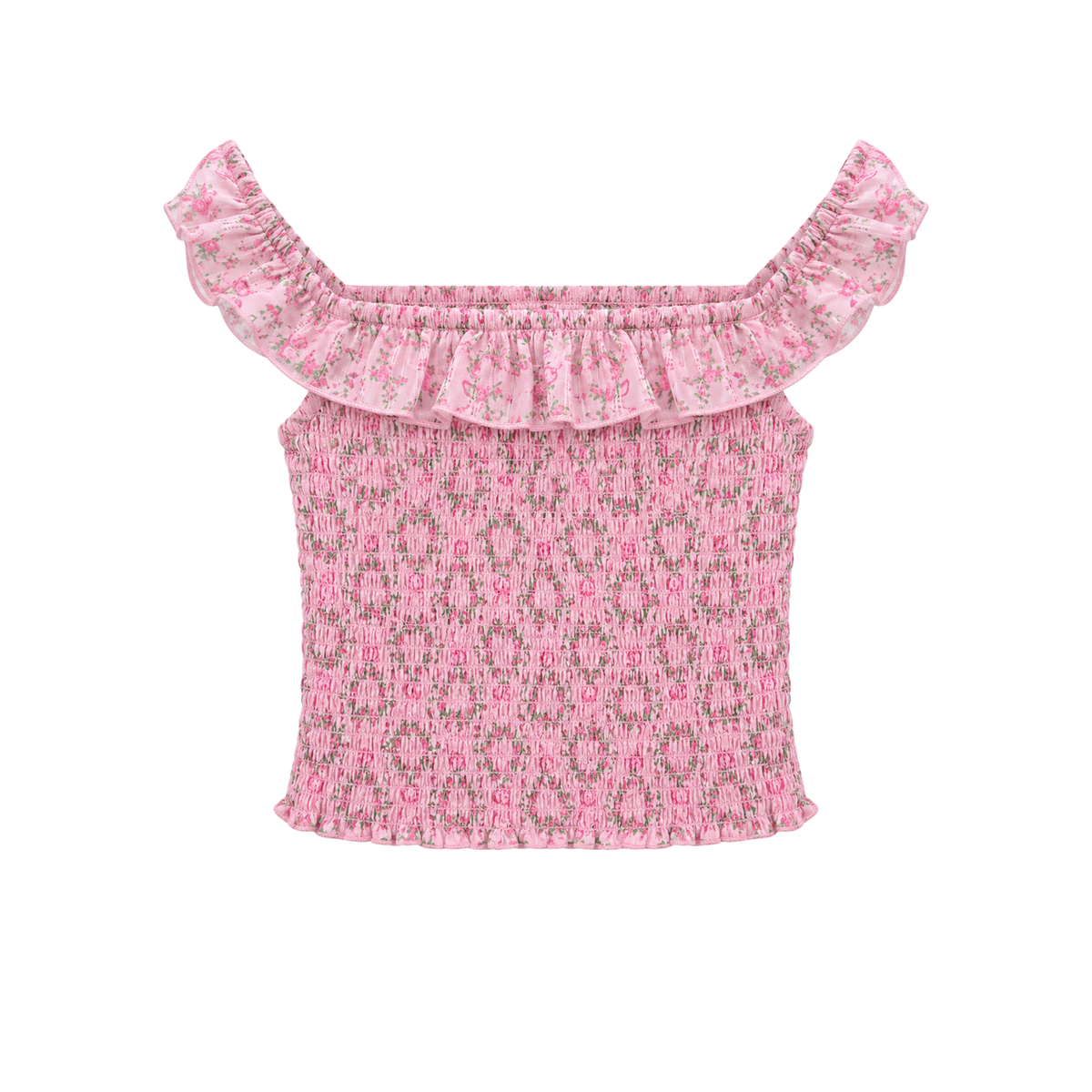 Katie J NYC Girls Josephine Tee Pink Sweetheart Floral Girls Casual Tops Katie J NYC Floral Y/S (7/8)