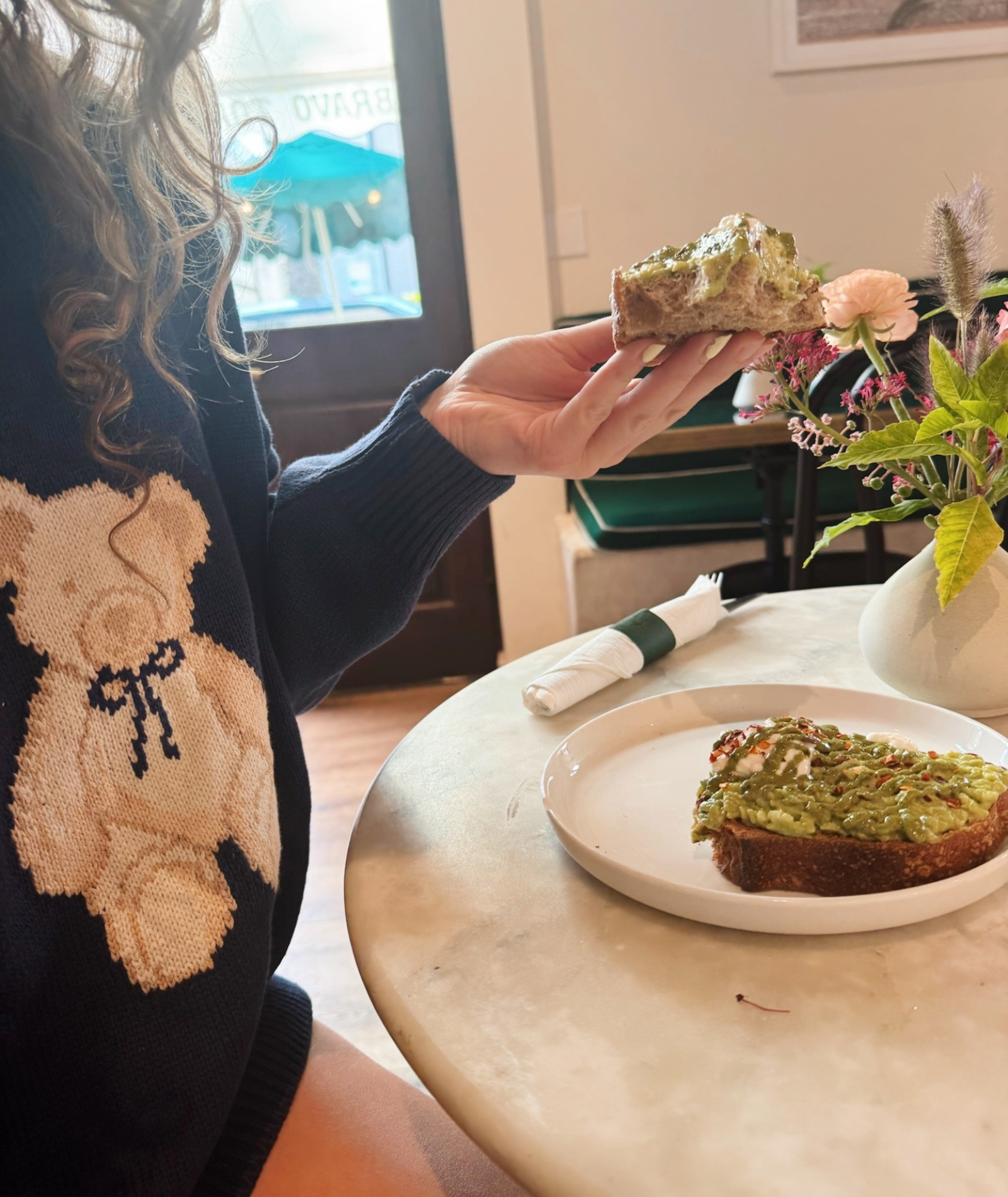 8apart Women Thea Teddy Bear Sweater Womens Casual Tops 8apart