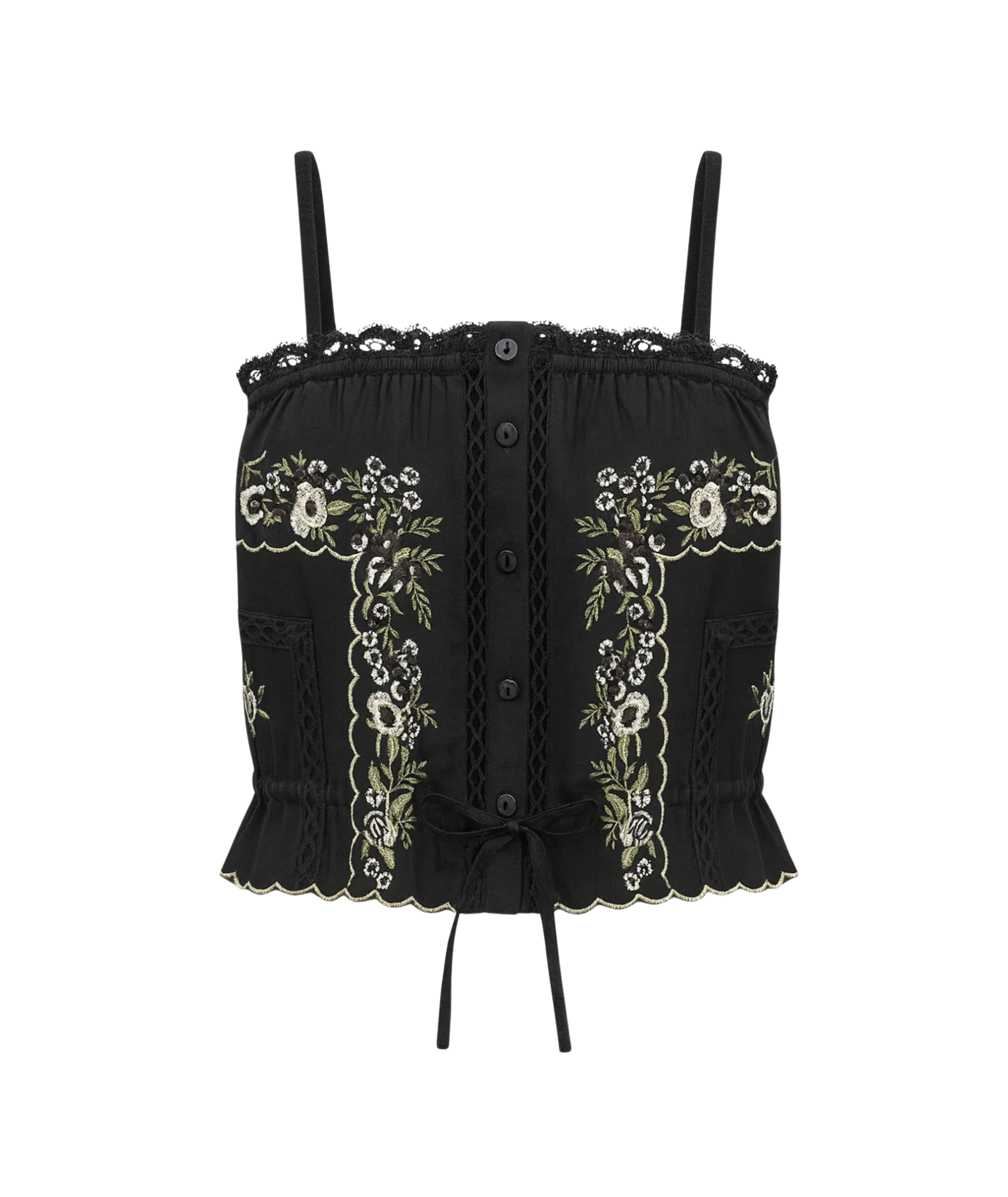 Katie J NYC Girls Black/Gold Lurex Allegra Cami Girls Special Tops Katie J NYC