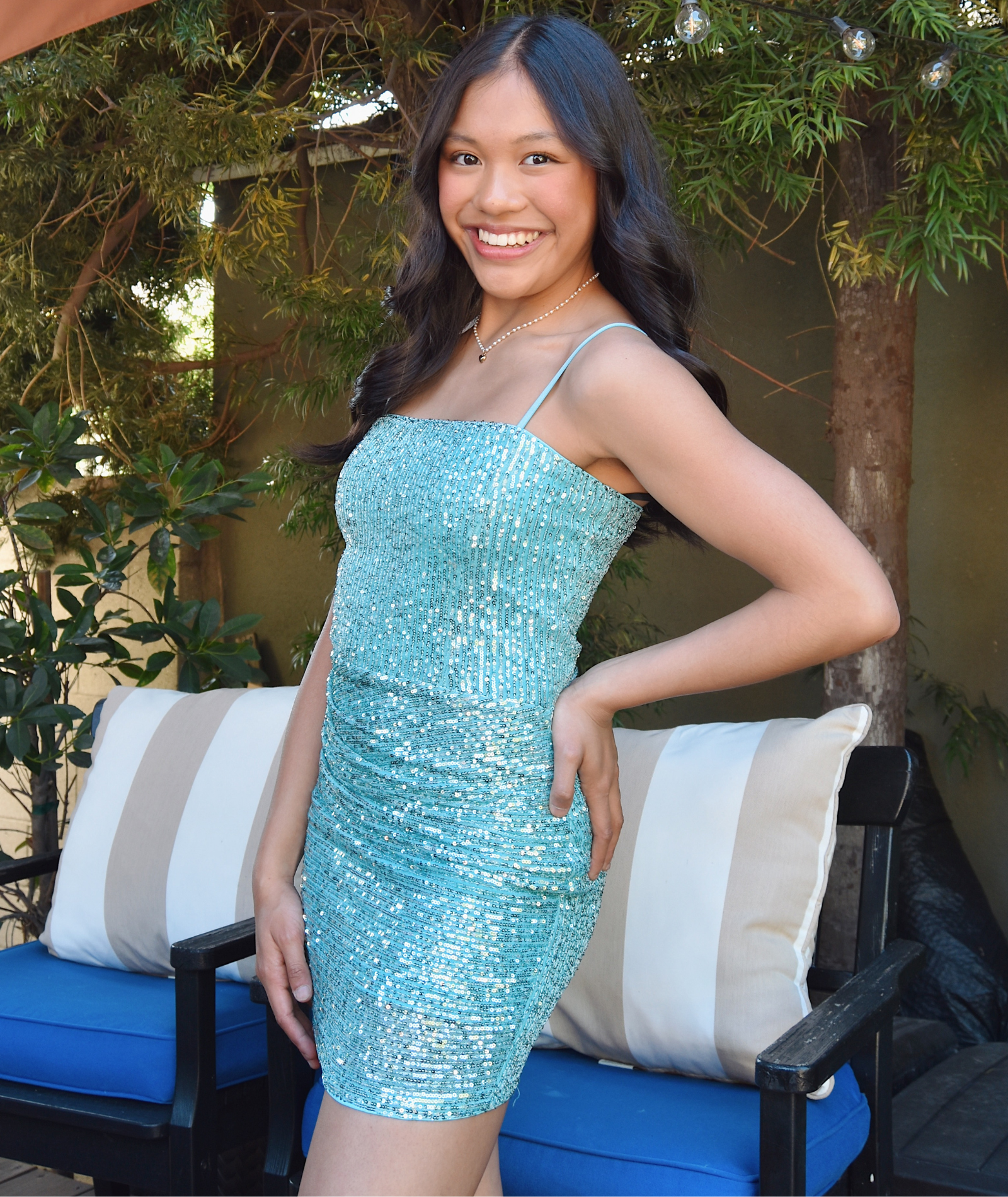 Katie J NYC Juniors Maddy Dress Mint Distressed/seasonal womens Katie J NYC