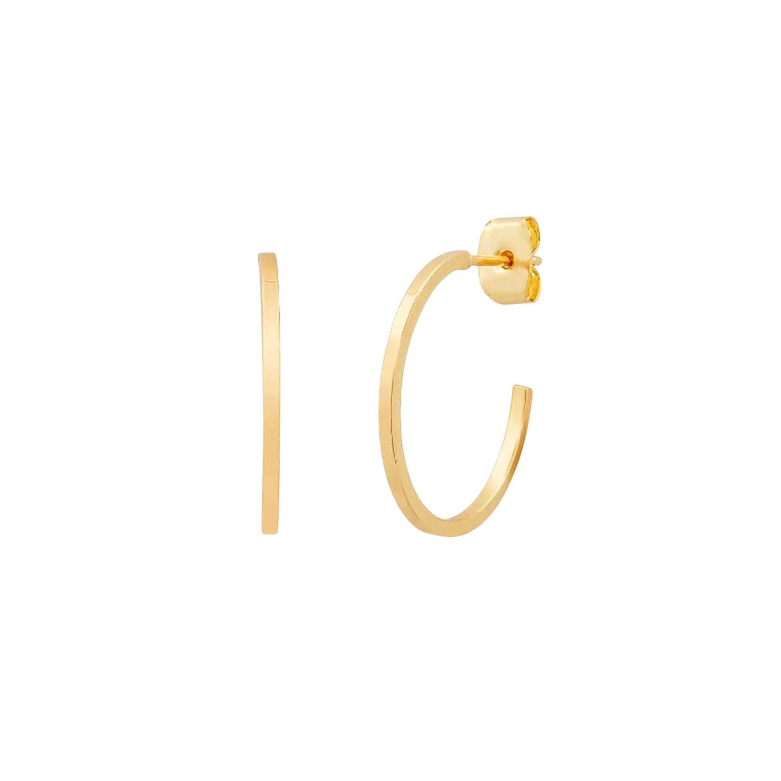 TAI Sleek Small Gold Hoops Jewelry - Trend TAI Gold