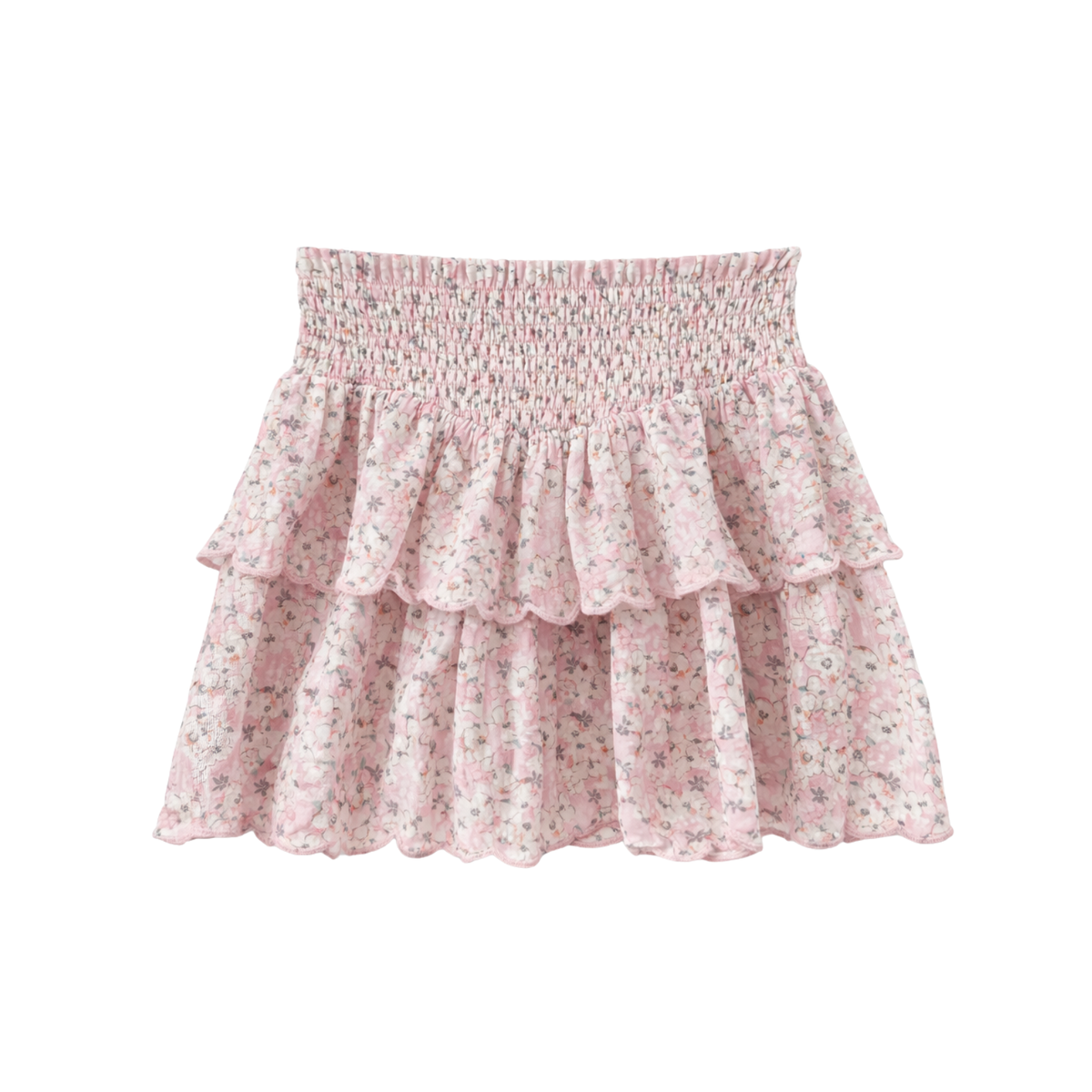 Summer Loving Girls Eden Skirt Blush Meadow Pink Girls Casual Bottoms Summer Loving Floral Y/S (7/8)