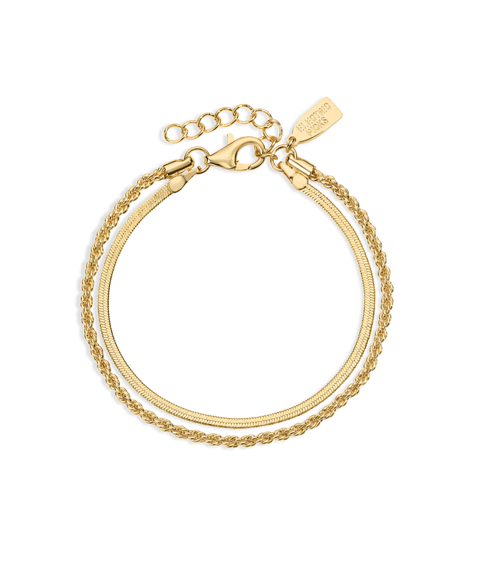 Electric Picks Twice as Nice Bracelet Jewelry - Trend Electric Picks Gold