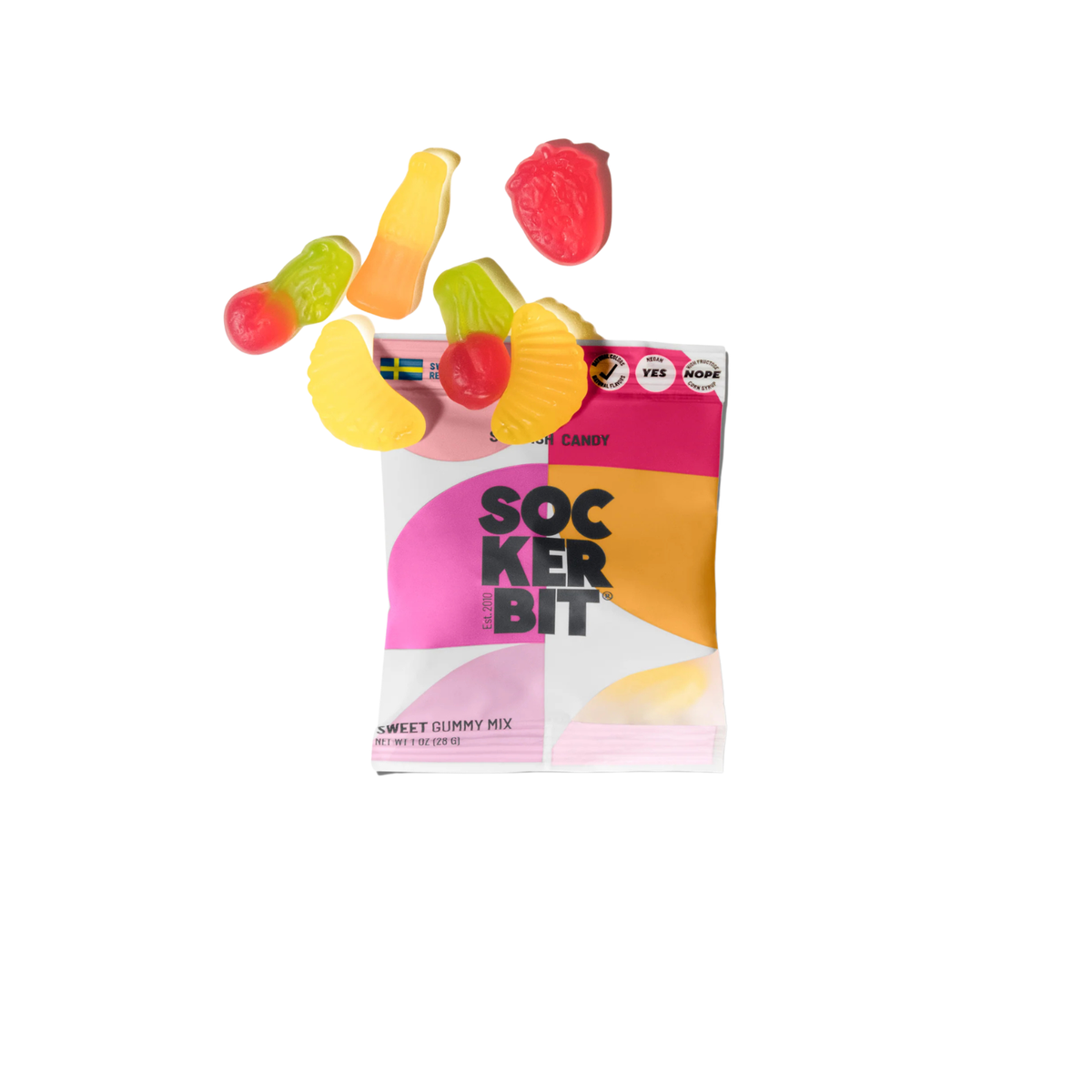 Sockerbit Sweet Single Serving Swedish Candy Bag Accessories Frankie's Exclusives Multi
