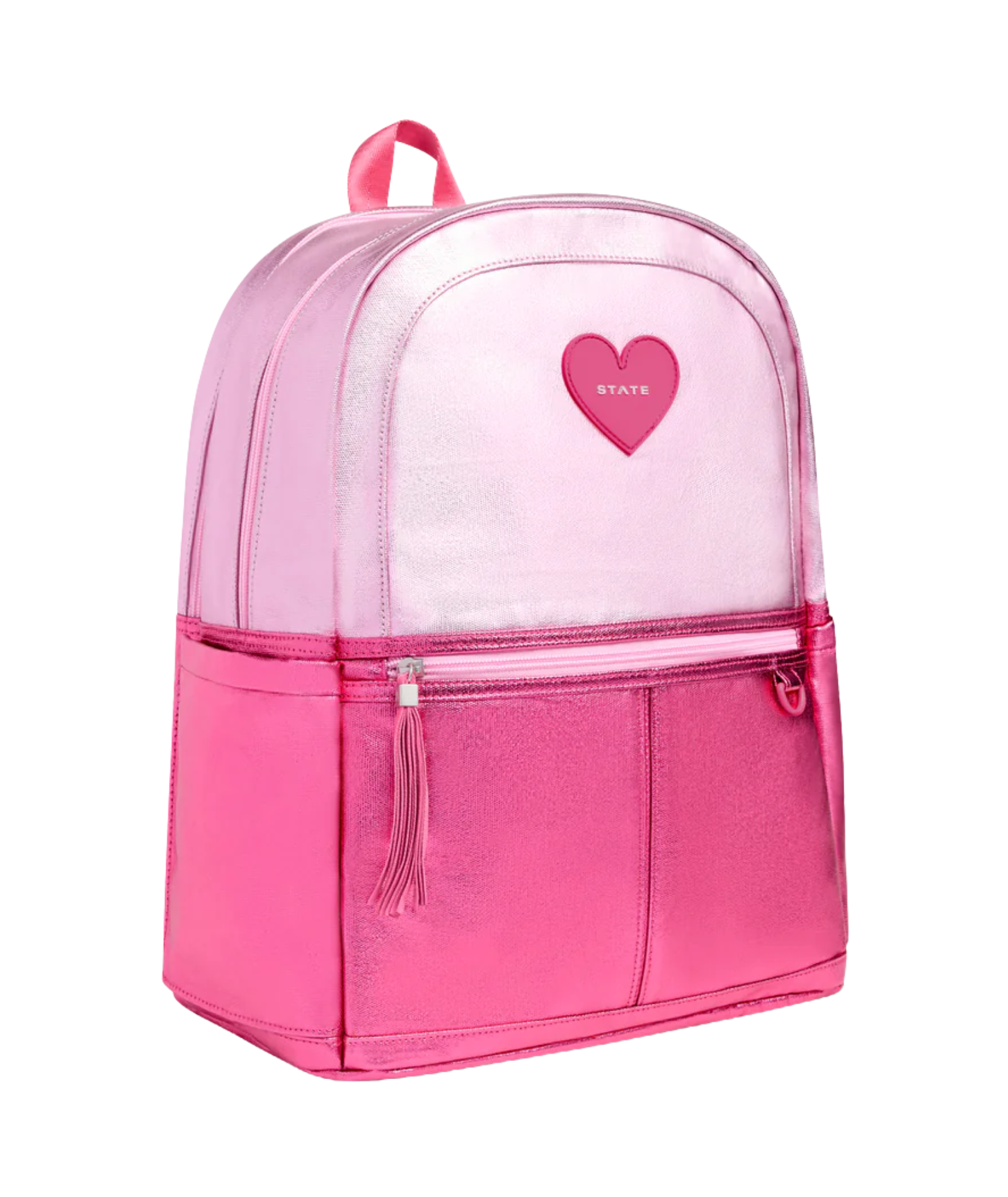 State Bags Kane Kids Double Pocket Backpack Pink/Hot Pink Colorblock Accessories State bags