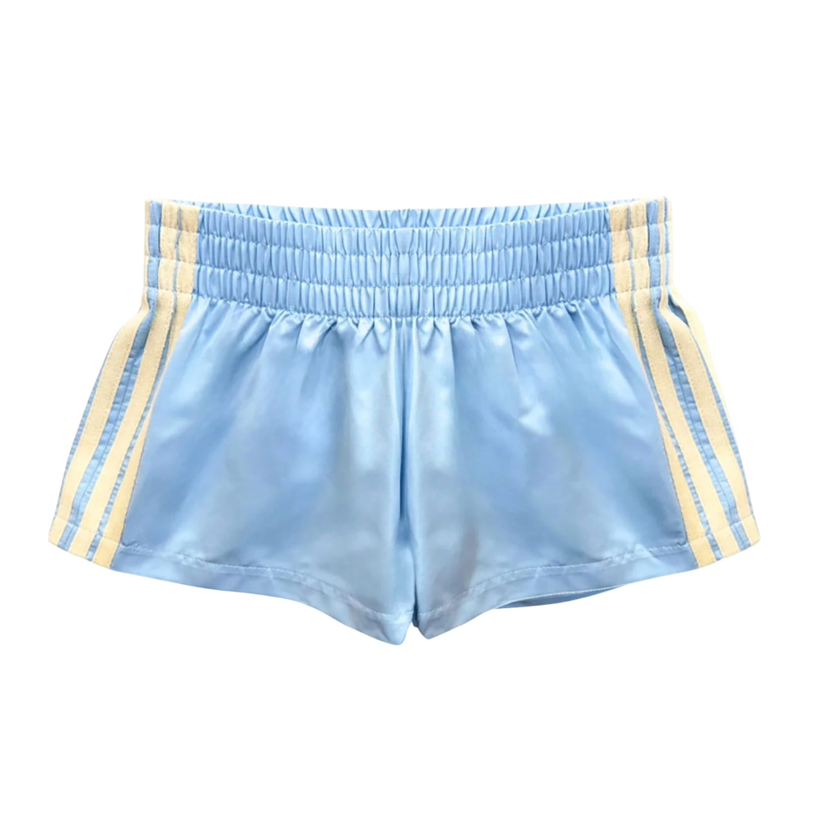 Katie J NYC Girls Jordyn Shorts Baby Blue/Butter Girls Casual Bottoms Katie J NYC Blue Y/S (7/8)