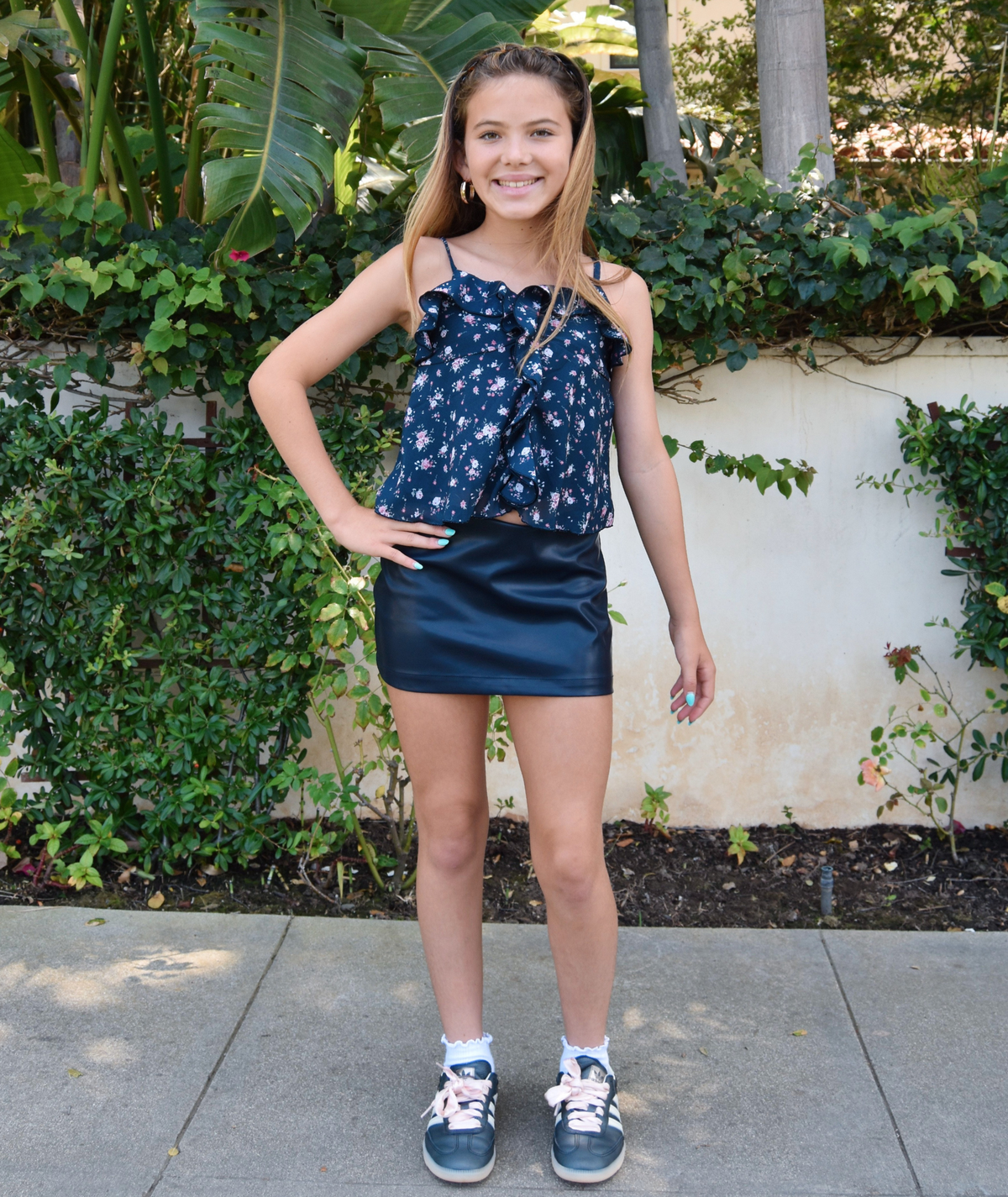 Theme Girls Sara Vegan Leather Mini Skirt Girls Casual Bottoms Theme-NYC