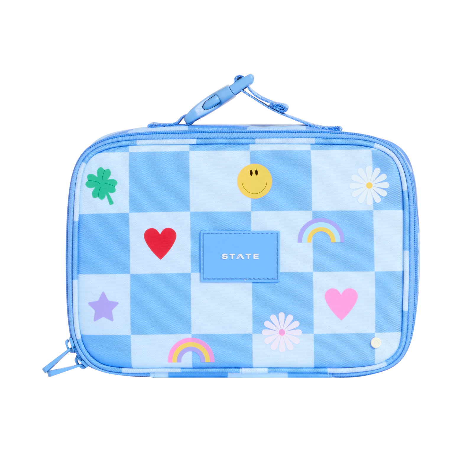 State Bags Rodgers Lunch Box Charms Blue Check