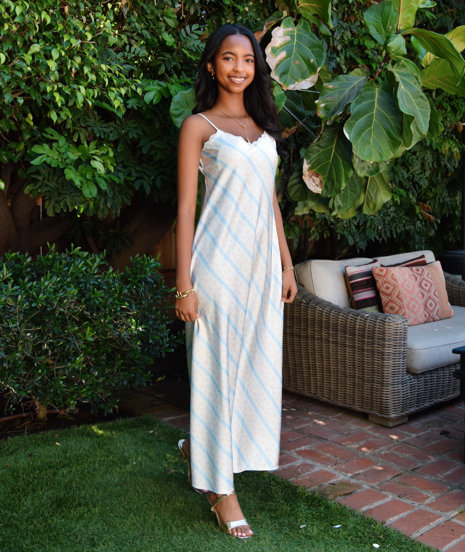 Love Shack Fancy Girls Adelise Dress Cotton Skies Girls Casual Dresses Love Shack Fancy