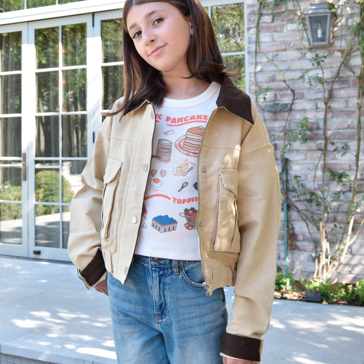 Women & Juniors 8apart Korey Cropped Khaki Jacket - Frankie's on