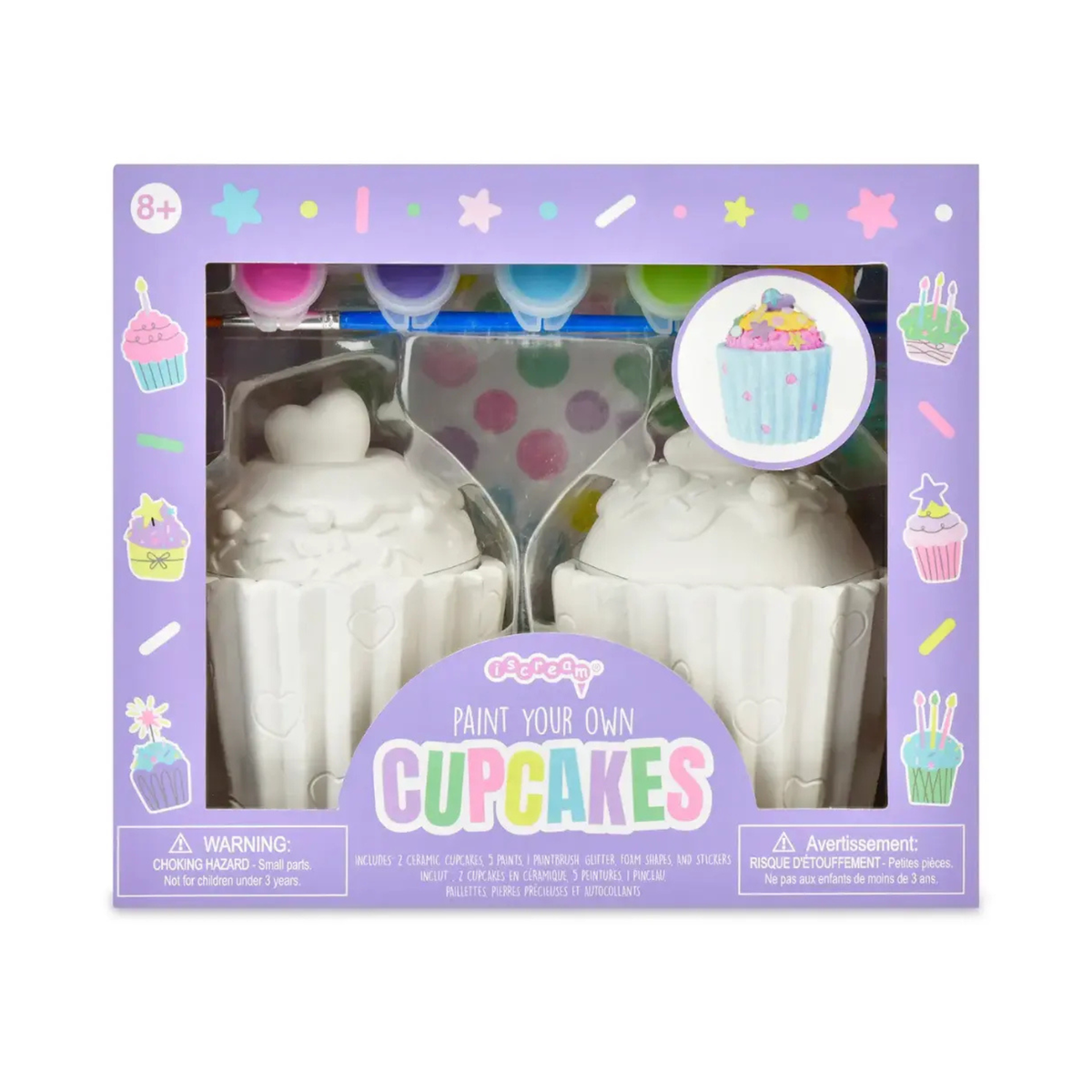 Paint Your Own Cupcakes Set Distressed/seasonal accessories iScream Multi