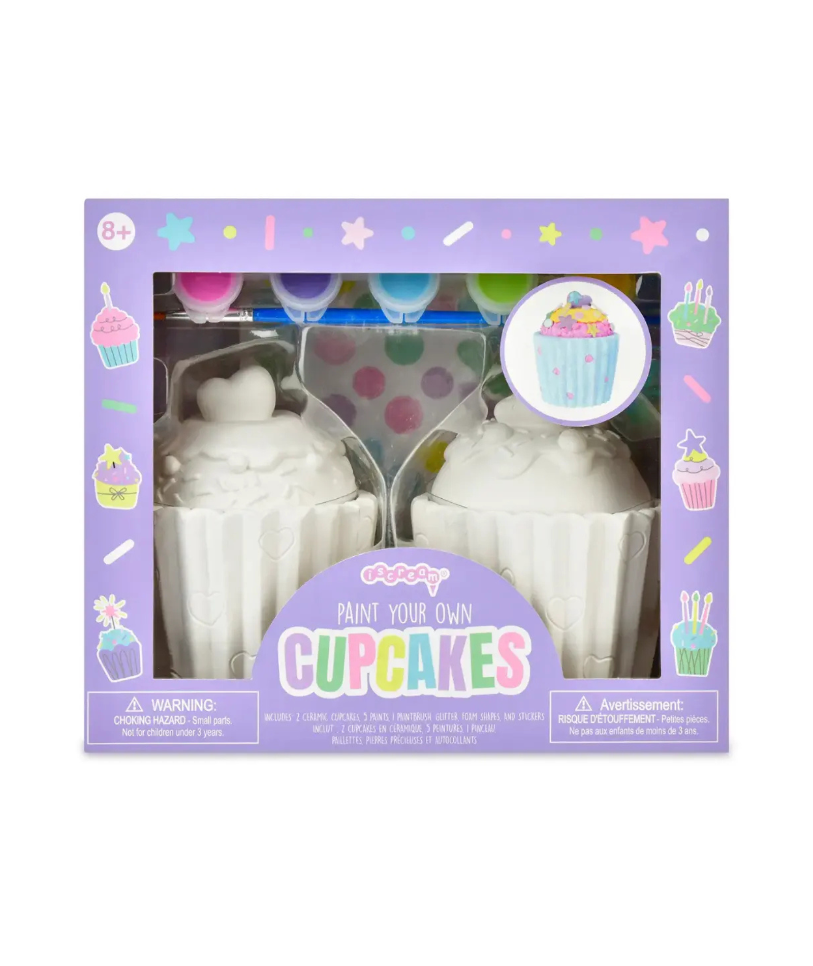 Paint Your Own Cupcakes Set Accessories iScream Multi