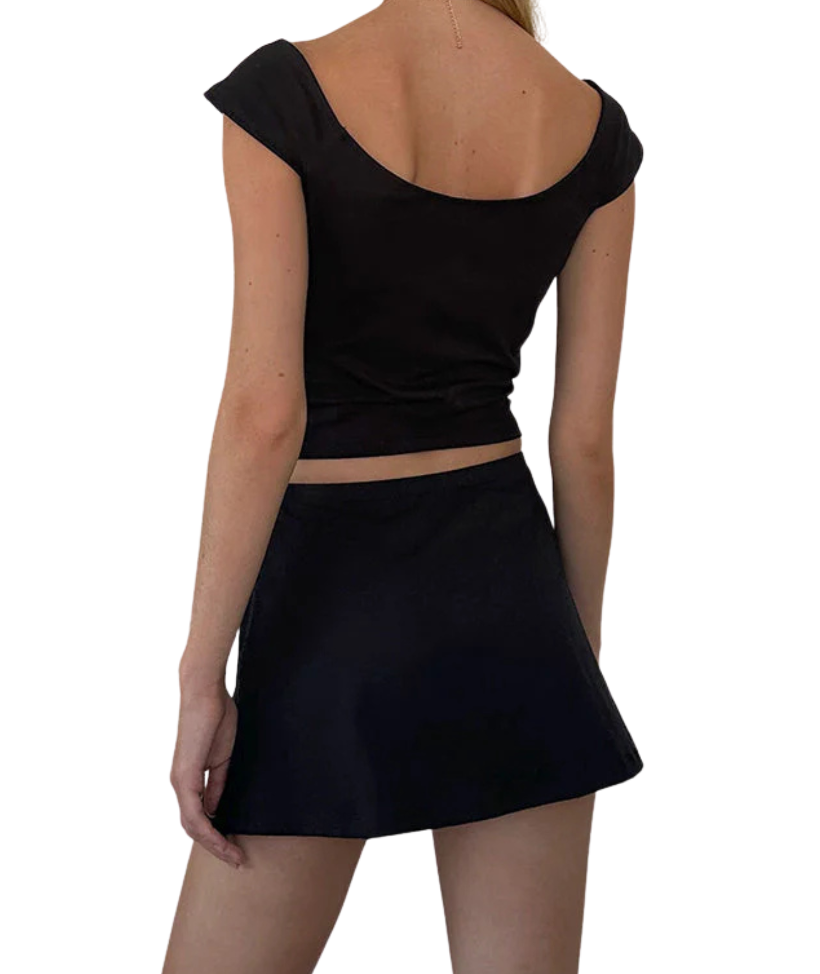 Motel Rocks Women Nidya Skirt Black Womens Casual Bottoms Motel Rocks