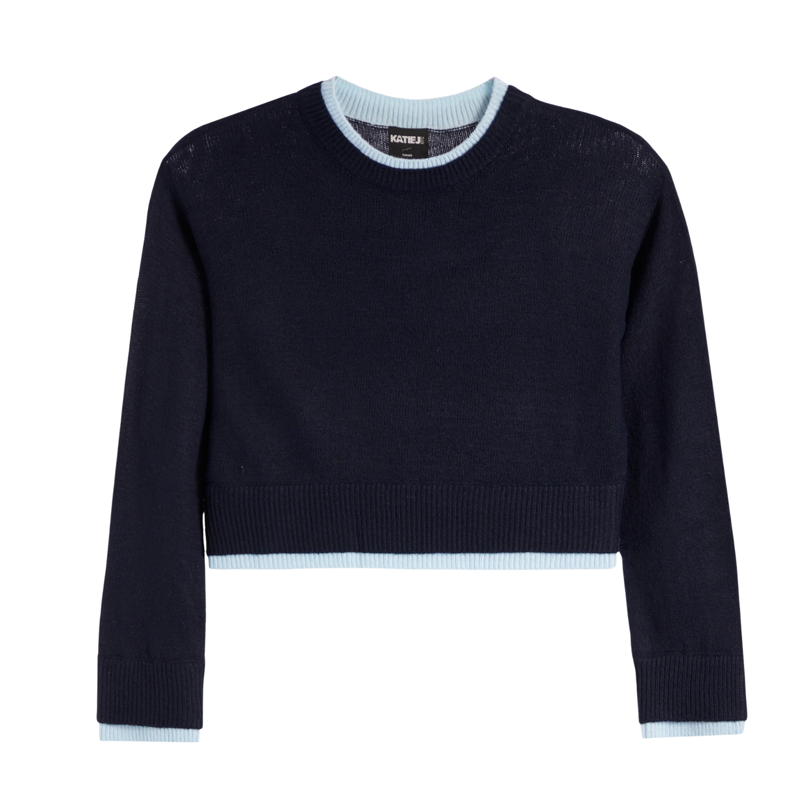Katie J NYC Girls Nova Sweater Evening Blue/Baby Blue Girls Casual Tops Katie J NYC Evening Blue Y/S (7/8)
