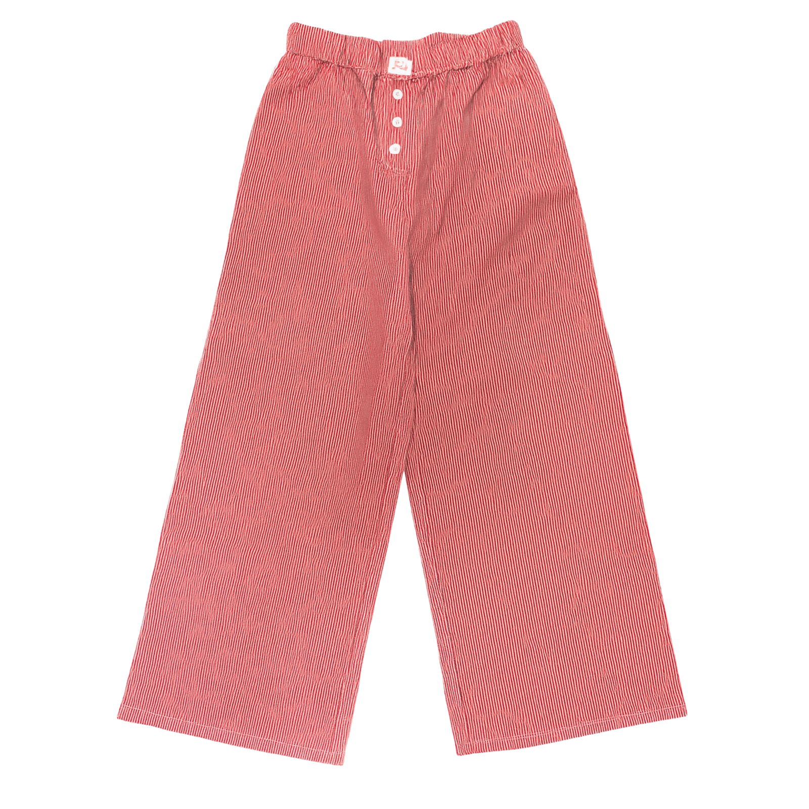 Katie J NYC Girls Quincy True Red/Pink Pants Girls Casual Bottoms Katie J NYC Striped Y/S (7/8)