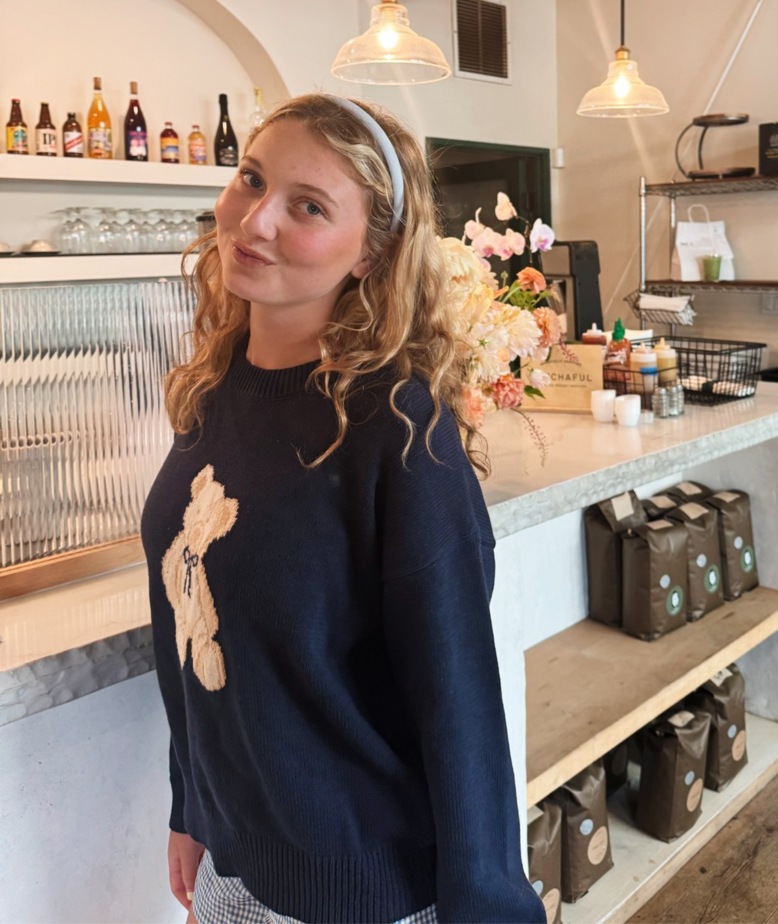 8apart Women Thea Teddy Bear Sweater Womens Casual Tops 8apart