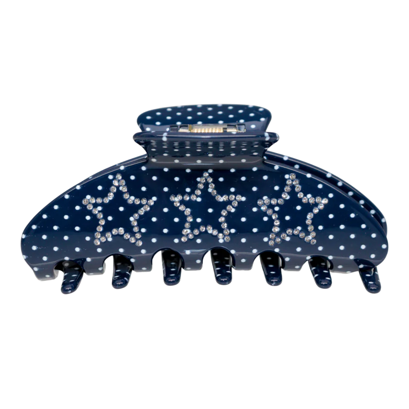 Emi Jay Big Effing Clip in Navy Polka Dot Darling Accessories Emi Jay Navy