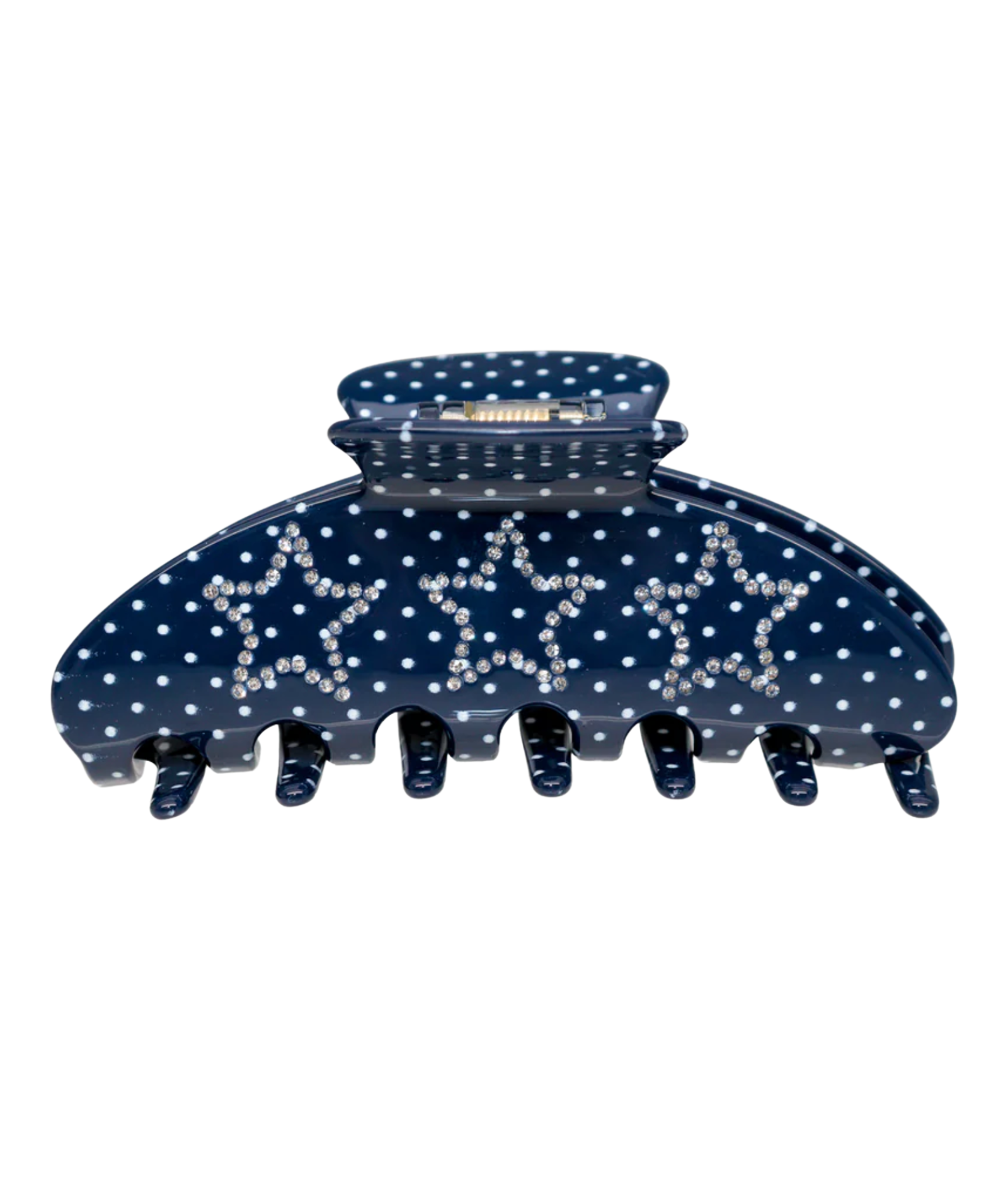 Emi Jay Big Effing Clip in Navy Polka Dot Darling Accessories Emi Jay Navy