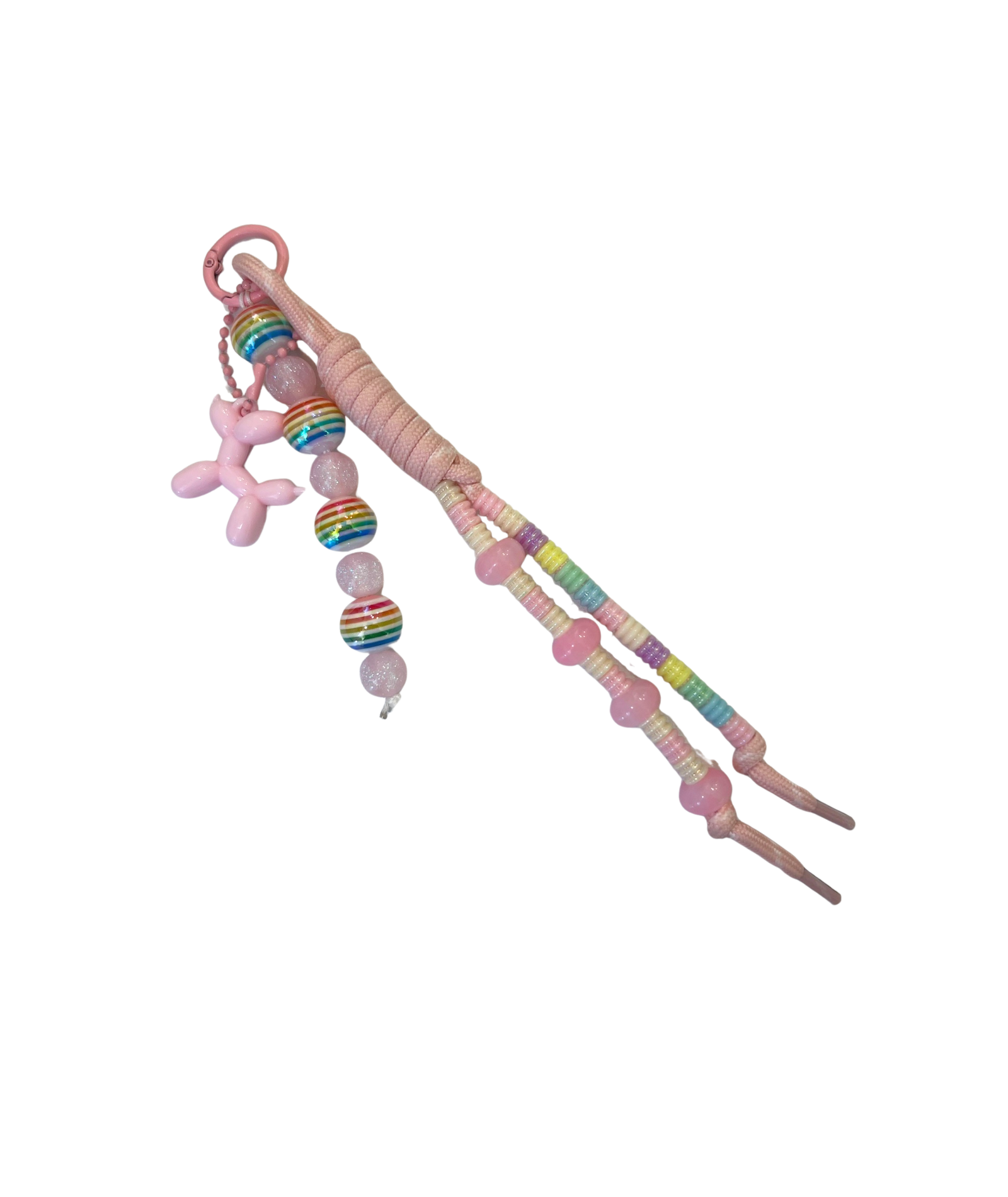Balloon Dog Paracord Beaded Bag Charms Accessories Cori's Arm Candy Multi