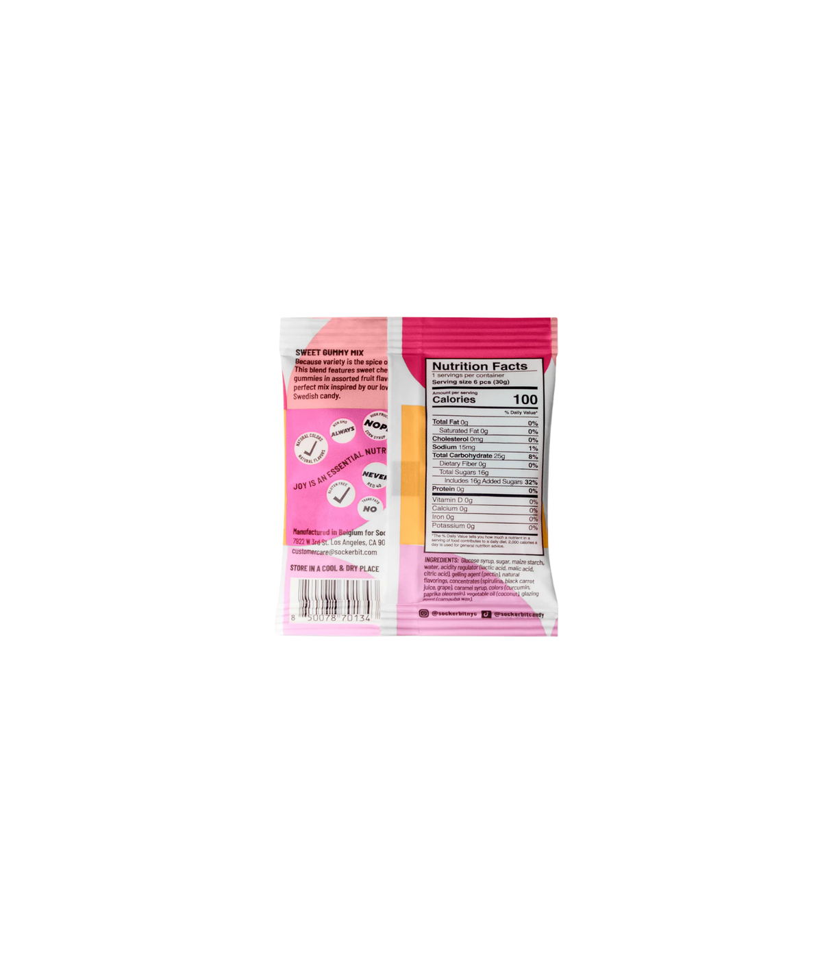 Sockerbit Sweet Single Serving Swedish Candy Bag Accessories Frankie's Exclusives