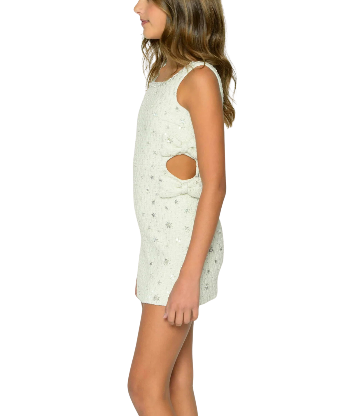 Katie J NYC Girls Solis Beaded Boucle Dress Girls Special Dresses Katie J NYC