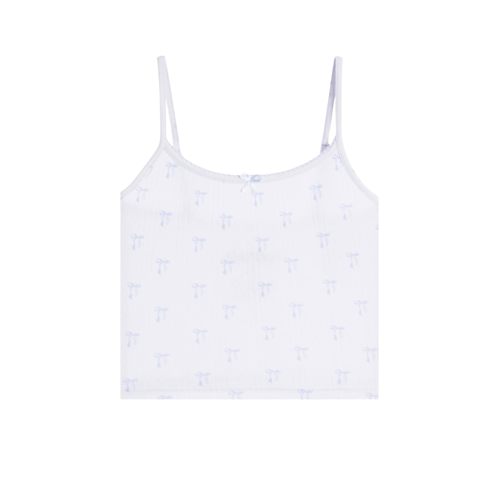Katie J NYC Girls Marina Cami Blue Bows Girls Casual Tops Katie J NYC Blue Y/S (7/8)