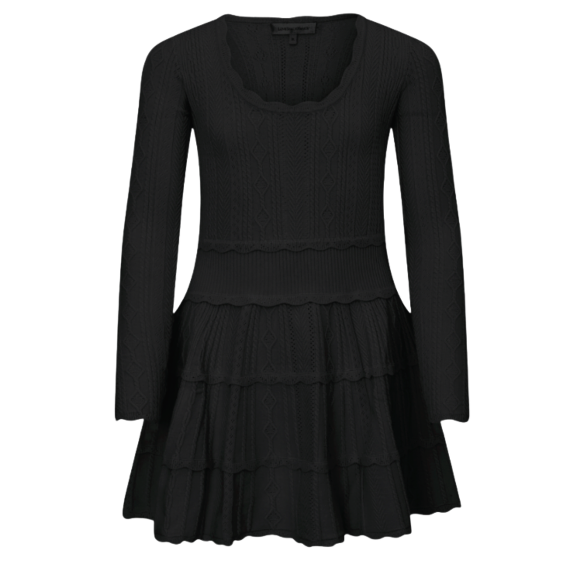 Love Shack Fancy Tween Lunellita Dress Girls Casual Dresses Love Shack Fancy Black Y/S (8)