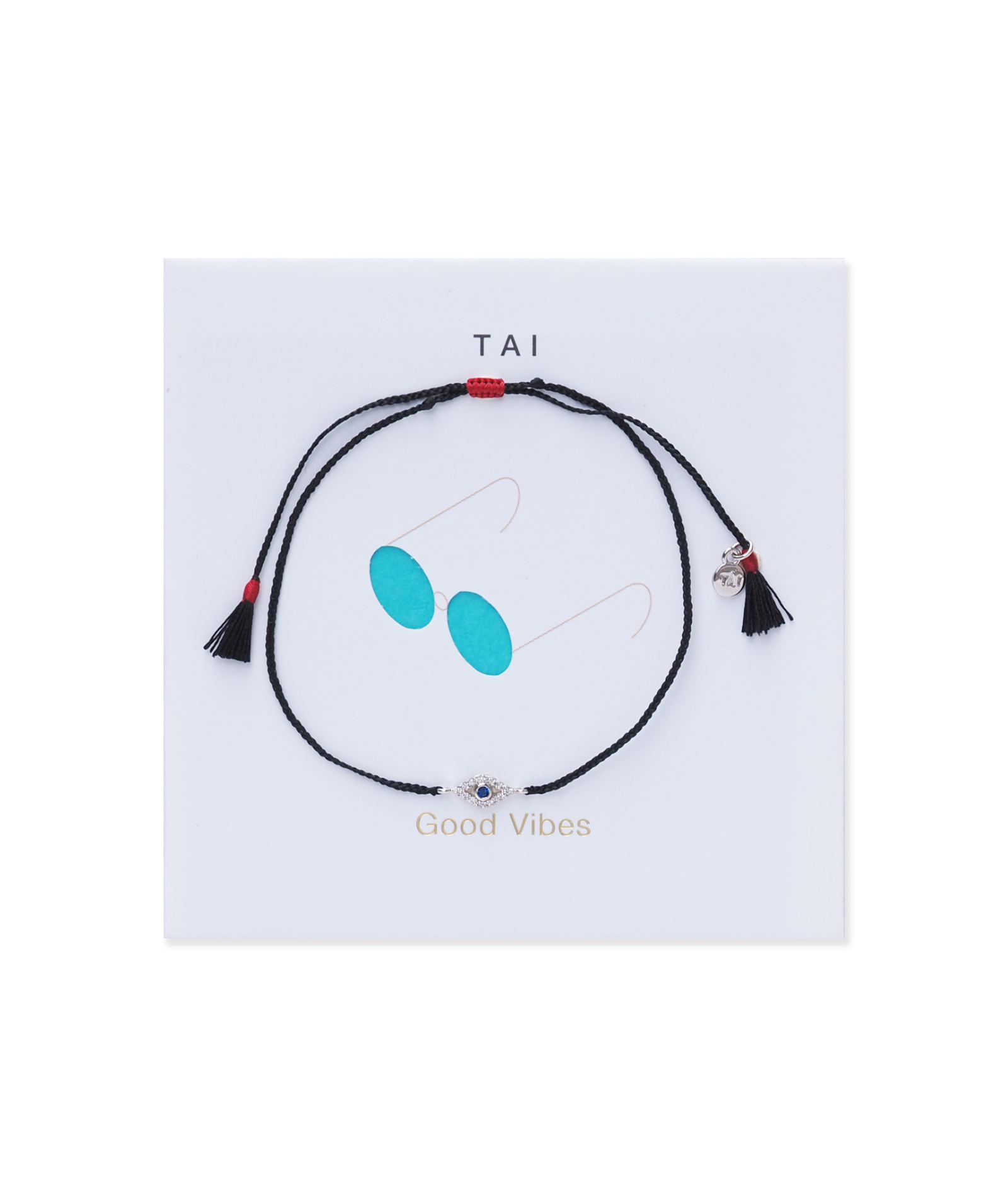 TAI Bracelet Card Silver/Blue Evil Eye Jewelry - Trend TAI Gold