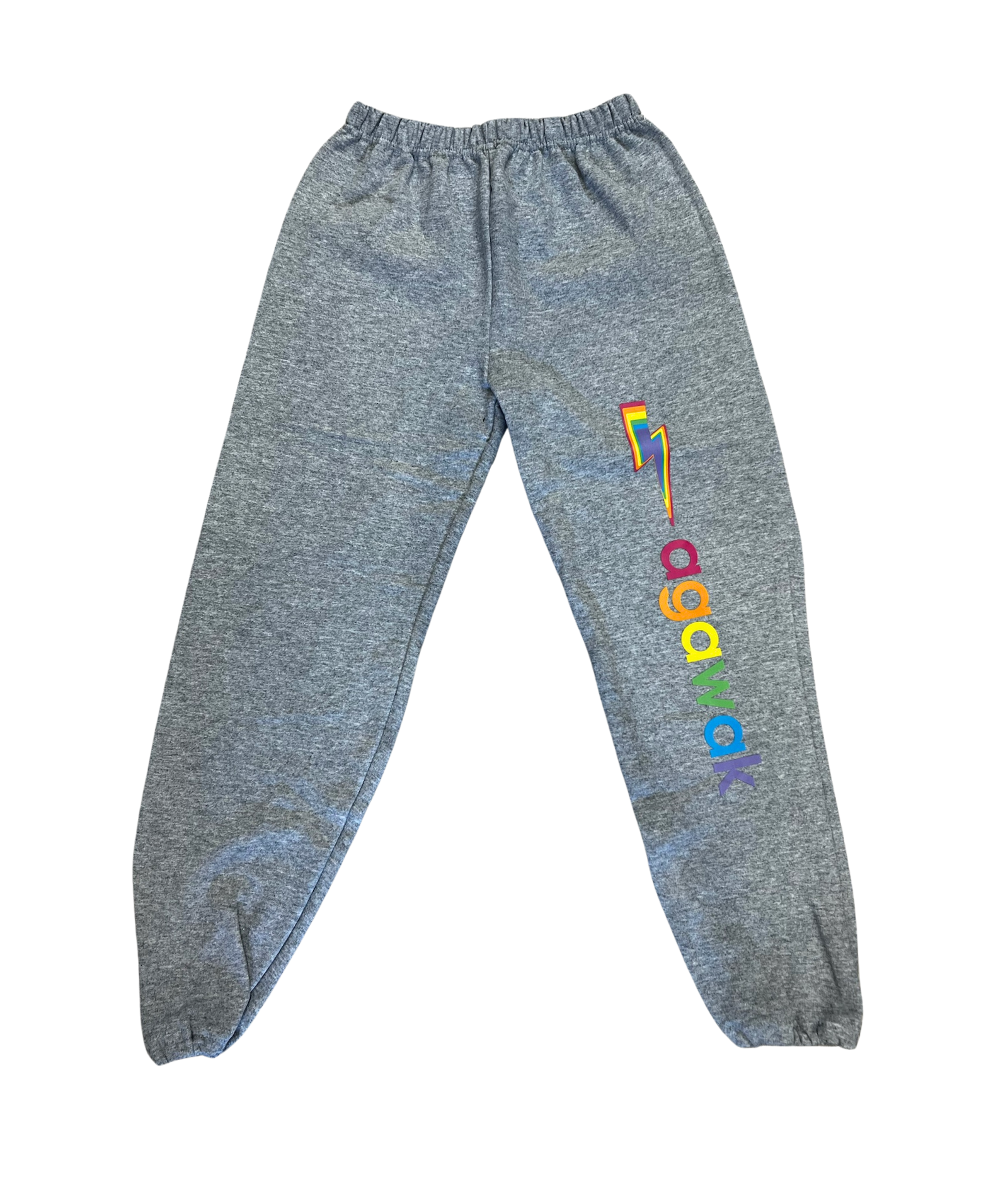 Girls Agawak Rainbow Bolt Camp Sweatpants Distressed/seasonal girls Frankie's Exclusives