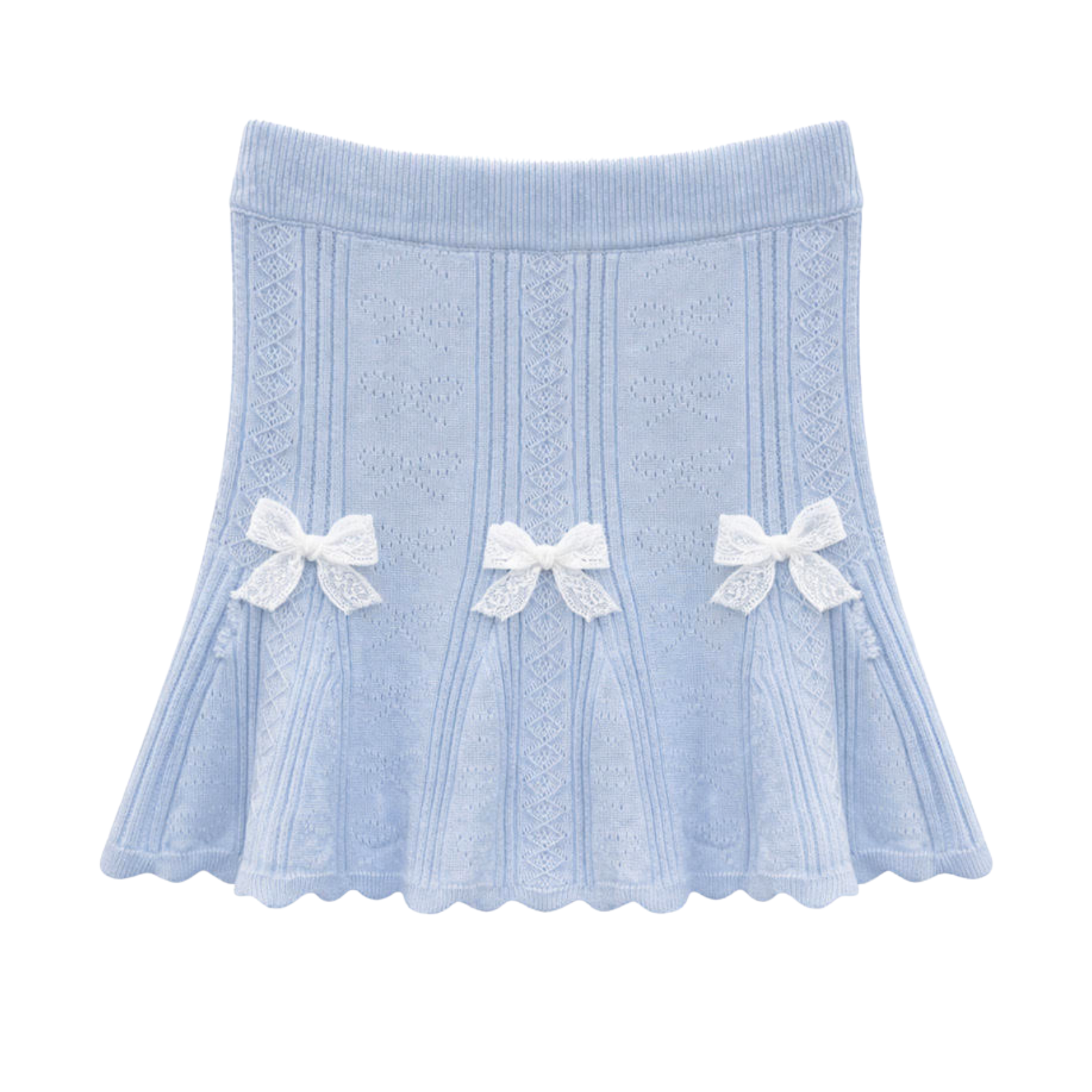 Katie J NYC Girls Gracyn Skirt Girls Casual Bottoms Katie J NYC Baby Blue Y/S (7/8)
