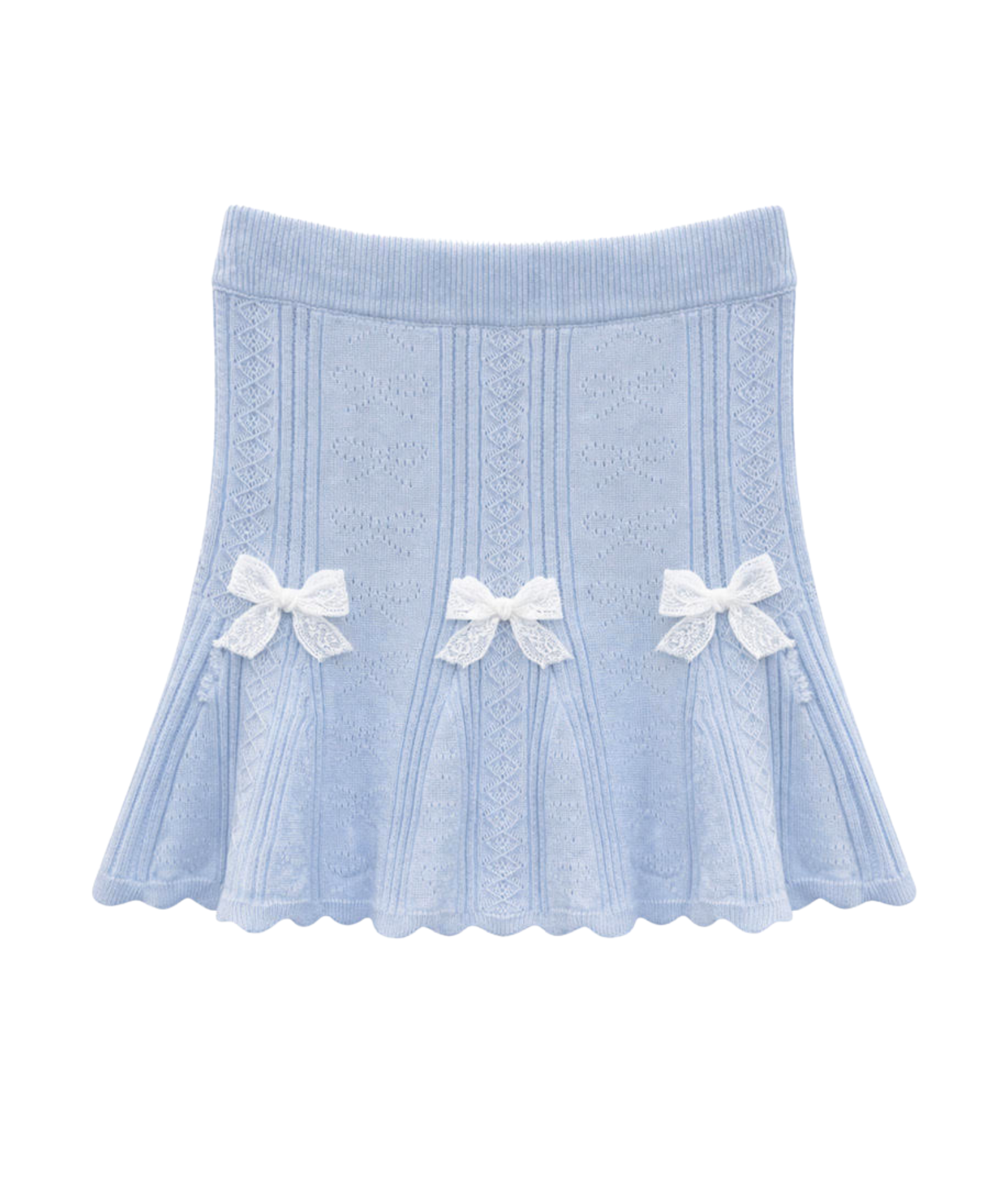 Katie J NYC Girls Gracyn Skirt Girls Casual Bottoms Katie J NYC Baby Blue Y/S (7/8)
