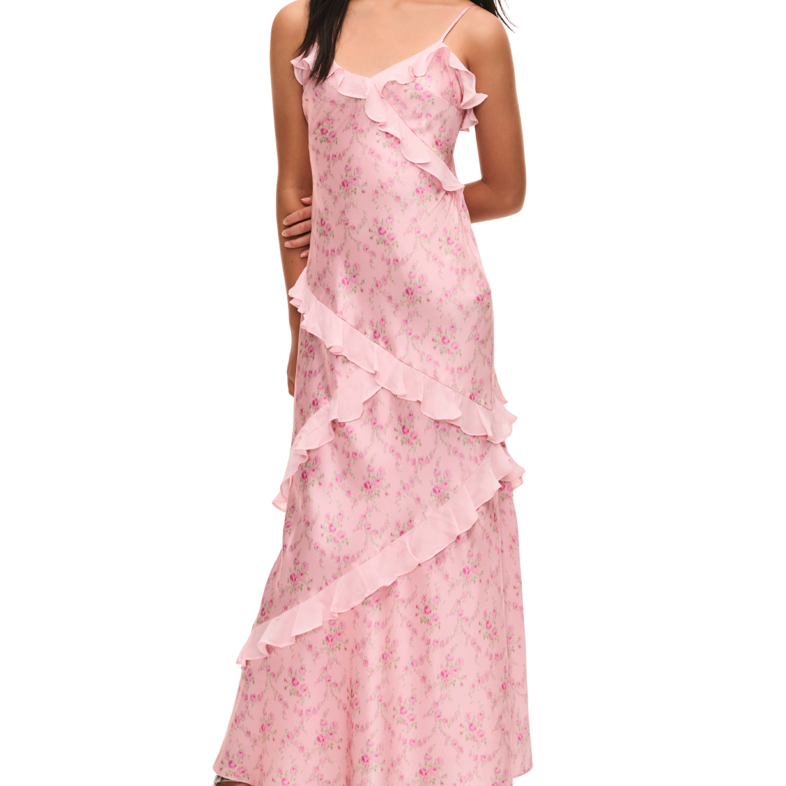 Love Shack Fancy Tween Mini Rialto Dress Spiced Camellia