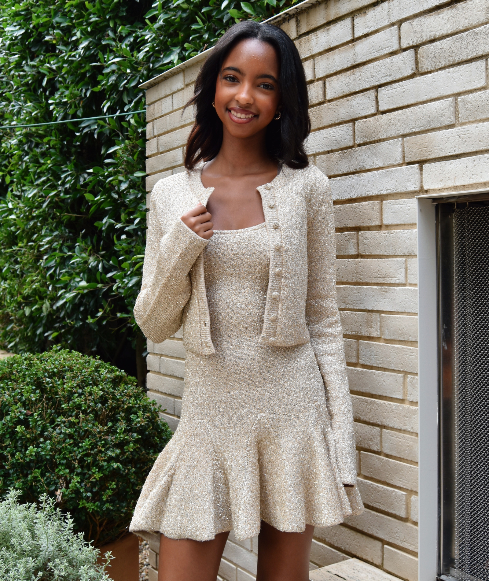 Love Shack Fancy Women Ferra Cardigan Honey Gold Womens Casual Tops Love Shack Fancy