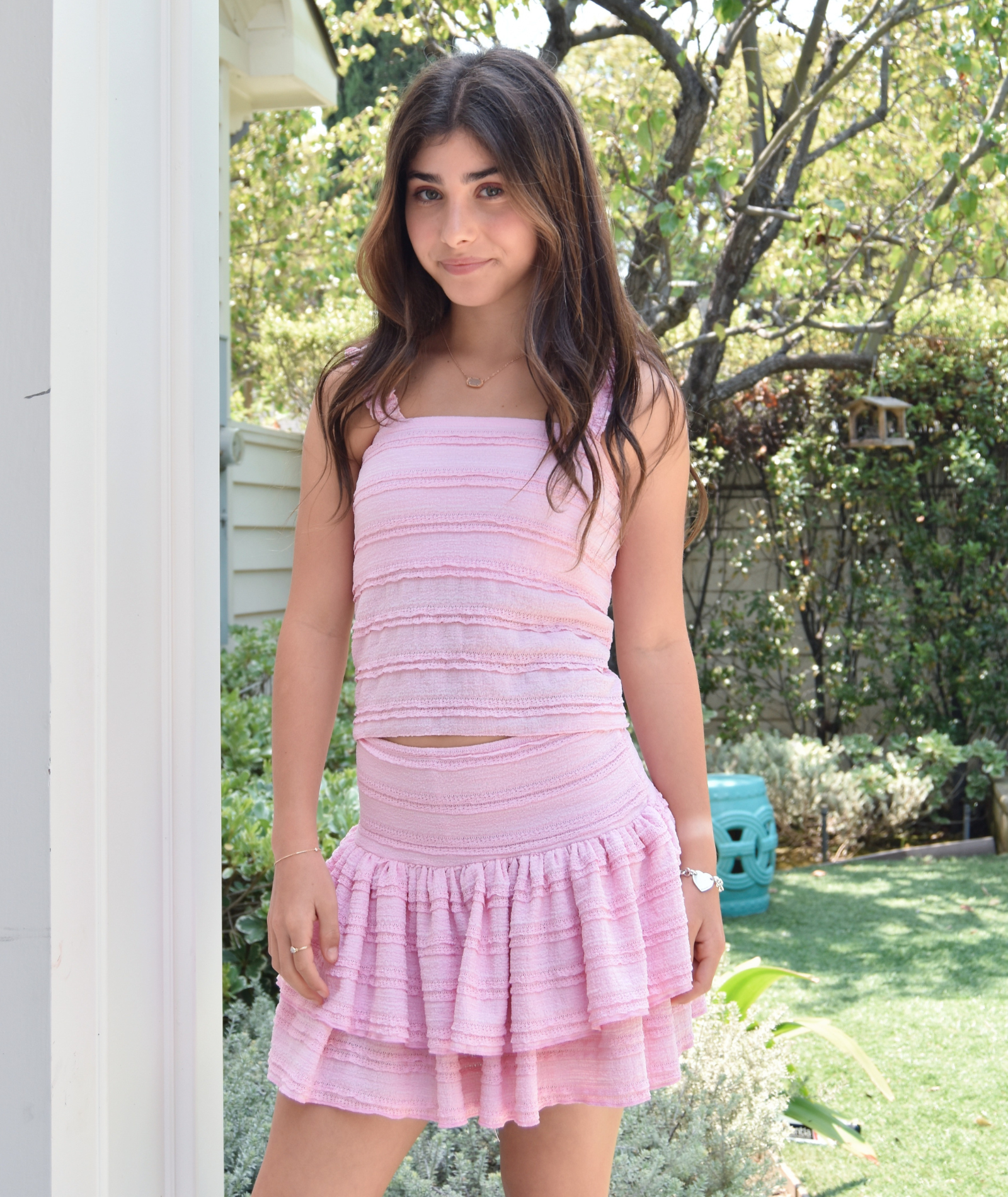 Cheryl Creations Girls Fahey Lace Top Girls Casual Tops Cheryl Creations