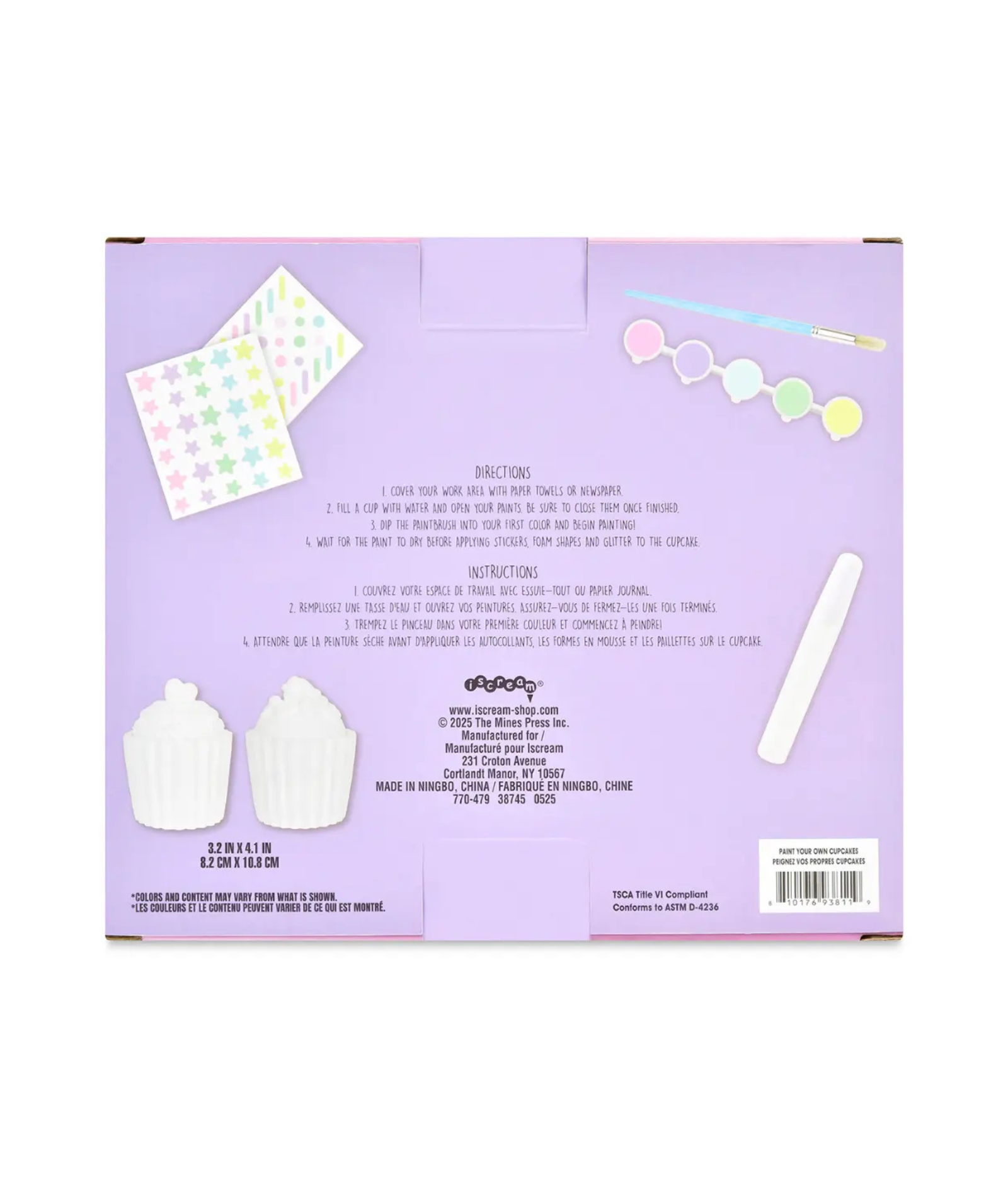 Paint Your Own Cupcakes Set Accessories iScream