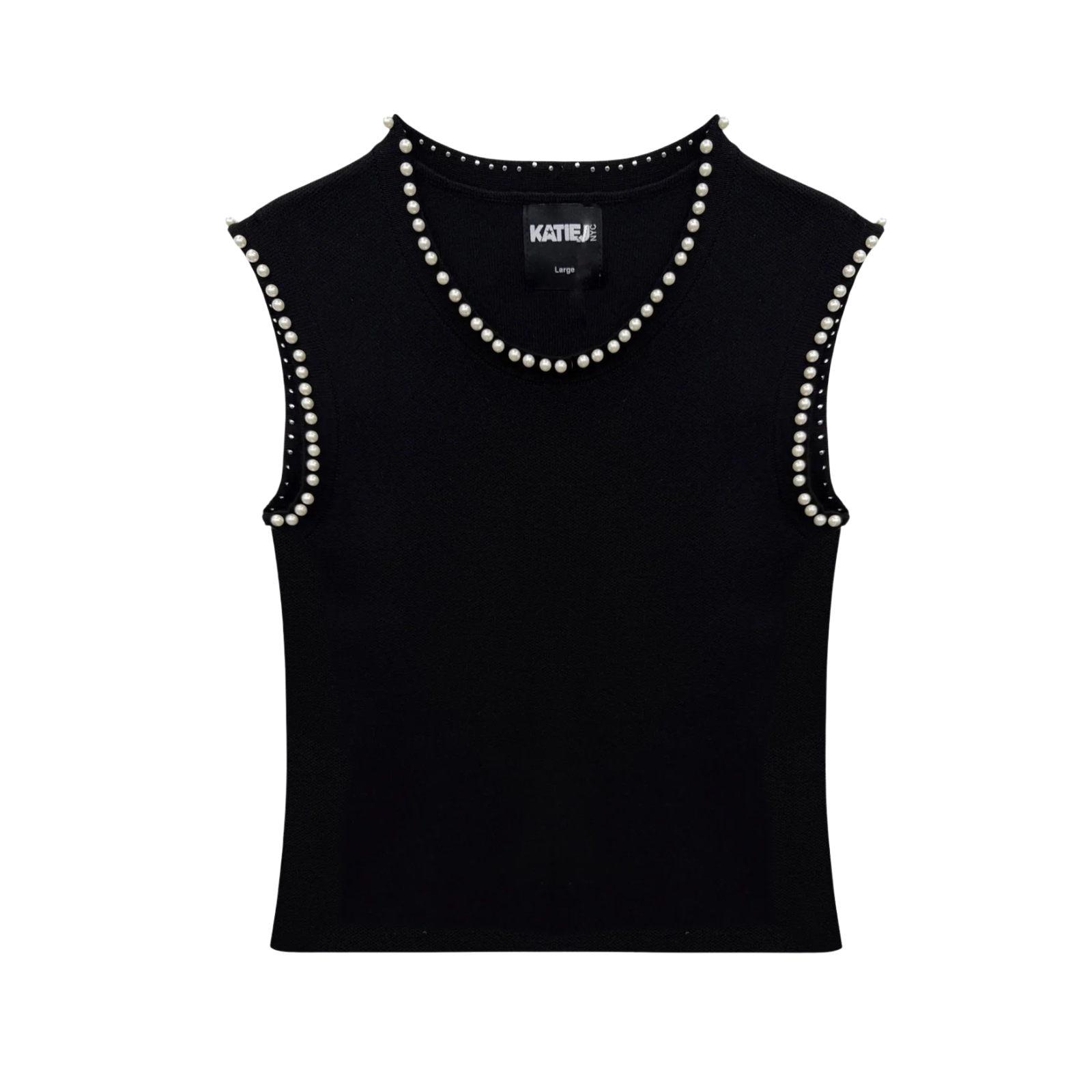 Katie J NYC Girls Buffy Top Girls Casual Tops Katie J NYC Black Y/S (7/8)