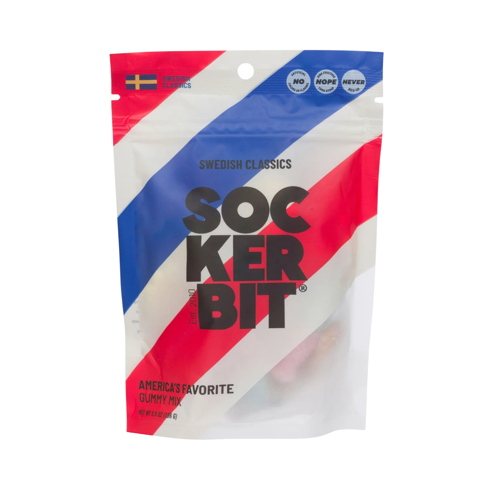 Sockerbit America's Favorite Swedish Gummy Mix Candy Bag Accessories Frankie's Exclusives Multi