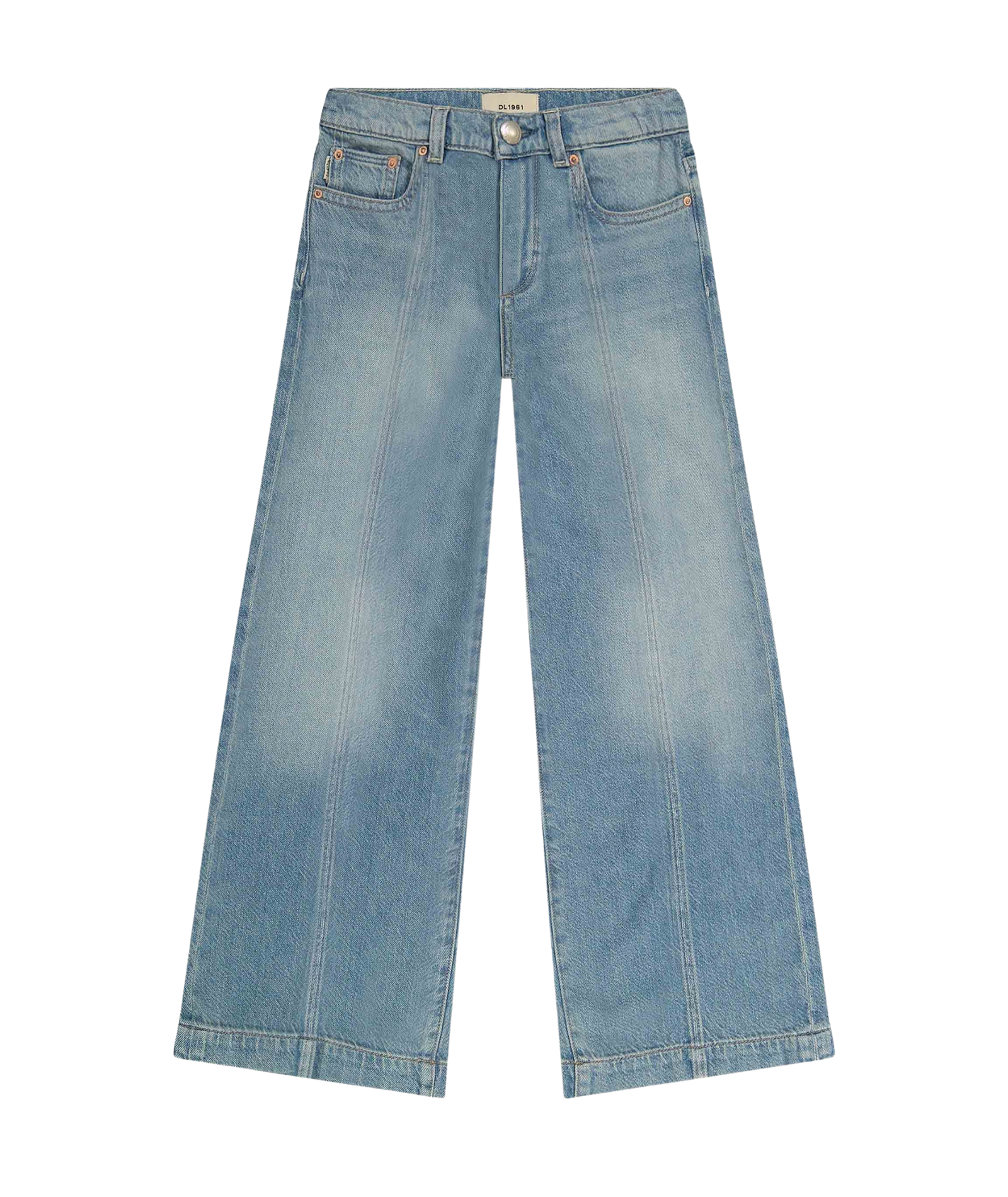 DL1961 Girls Nini Beach Front Aura Wide Leg Jeans Girls Denim DL1961