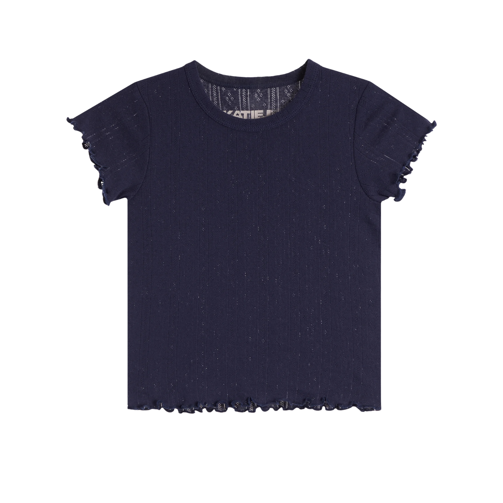 Katie J NYC Girls Marina Pointelle Tee